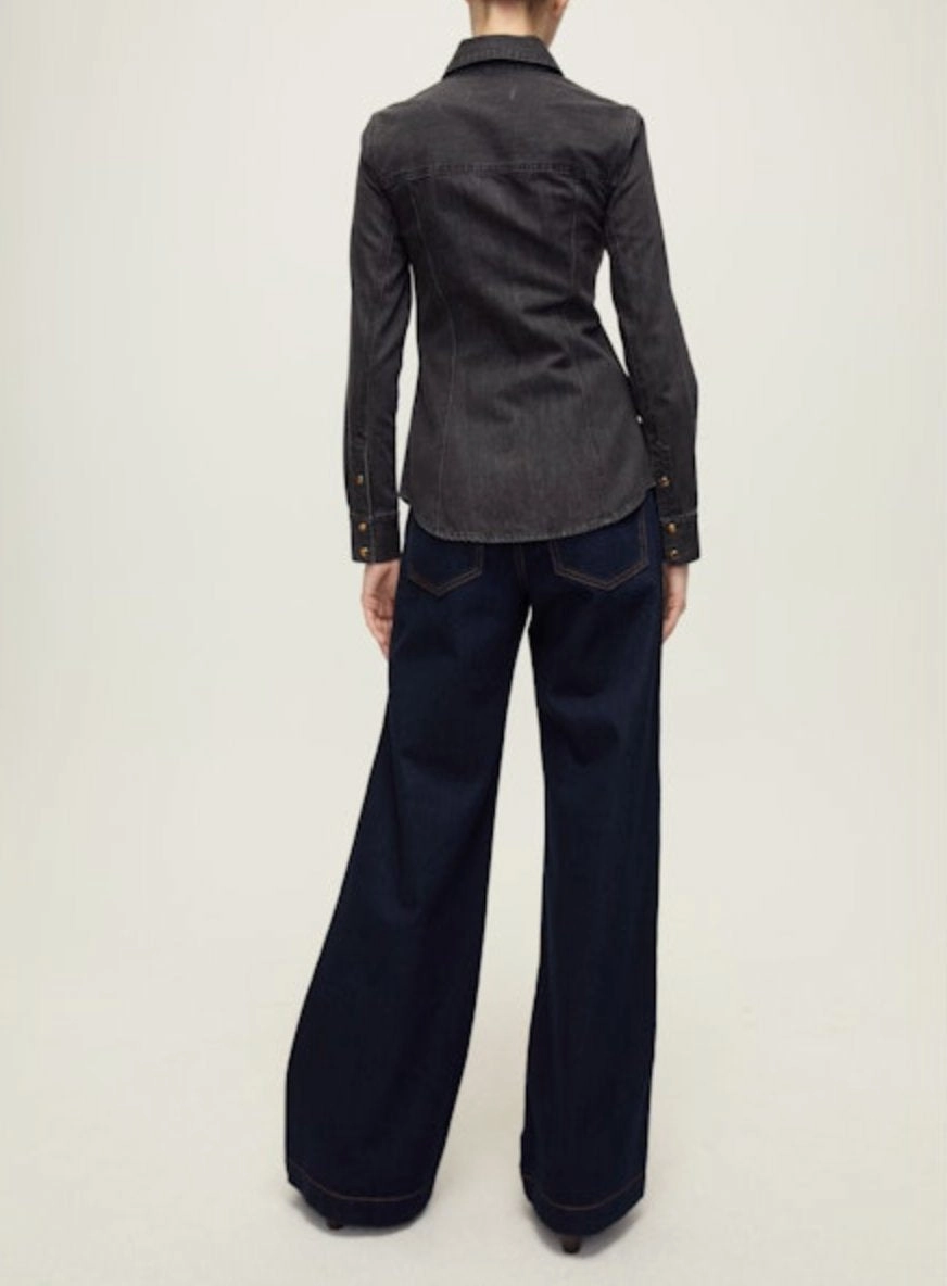 Eddie Shirt Washed Onyx PaddedInsulation Reflective details