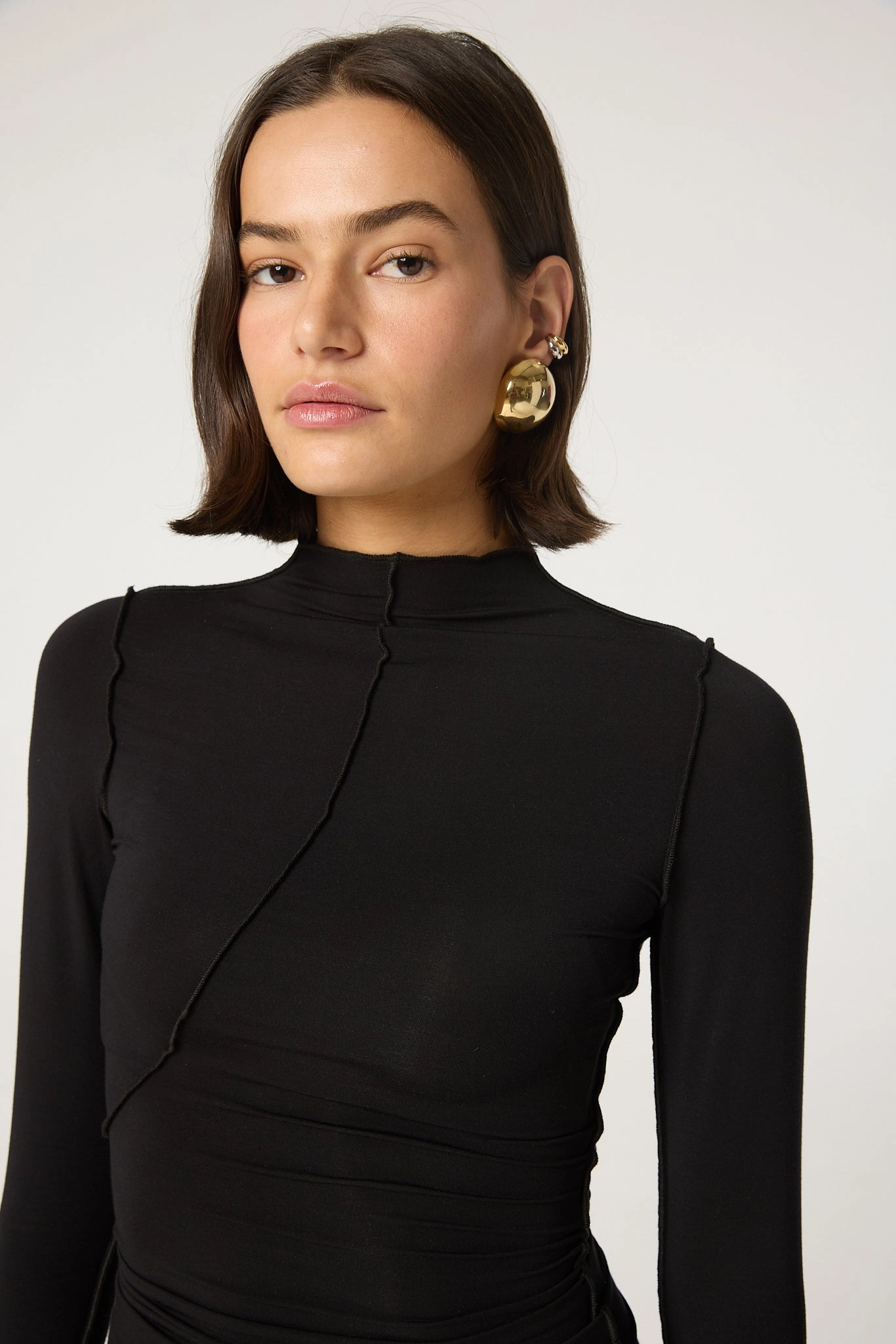 Heather Effect Finish Flatlock stitching ZANE TOP