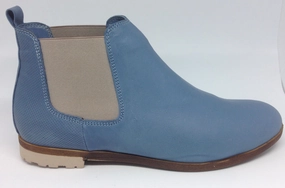 Miss M Silvia Leather Boot SALE ~ Green ~ Blue Workwear Style