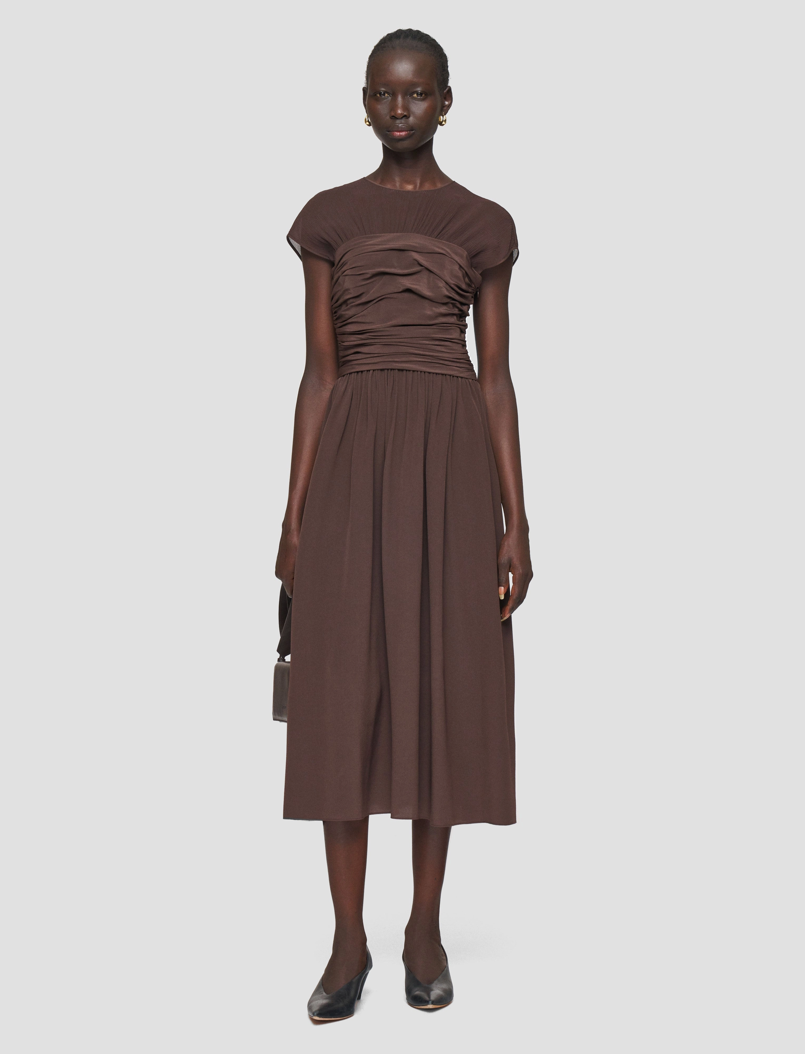 Airy Fabric Sophe Crepe de Chine Dress