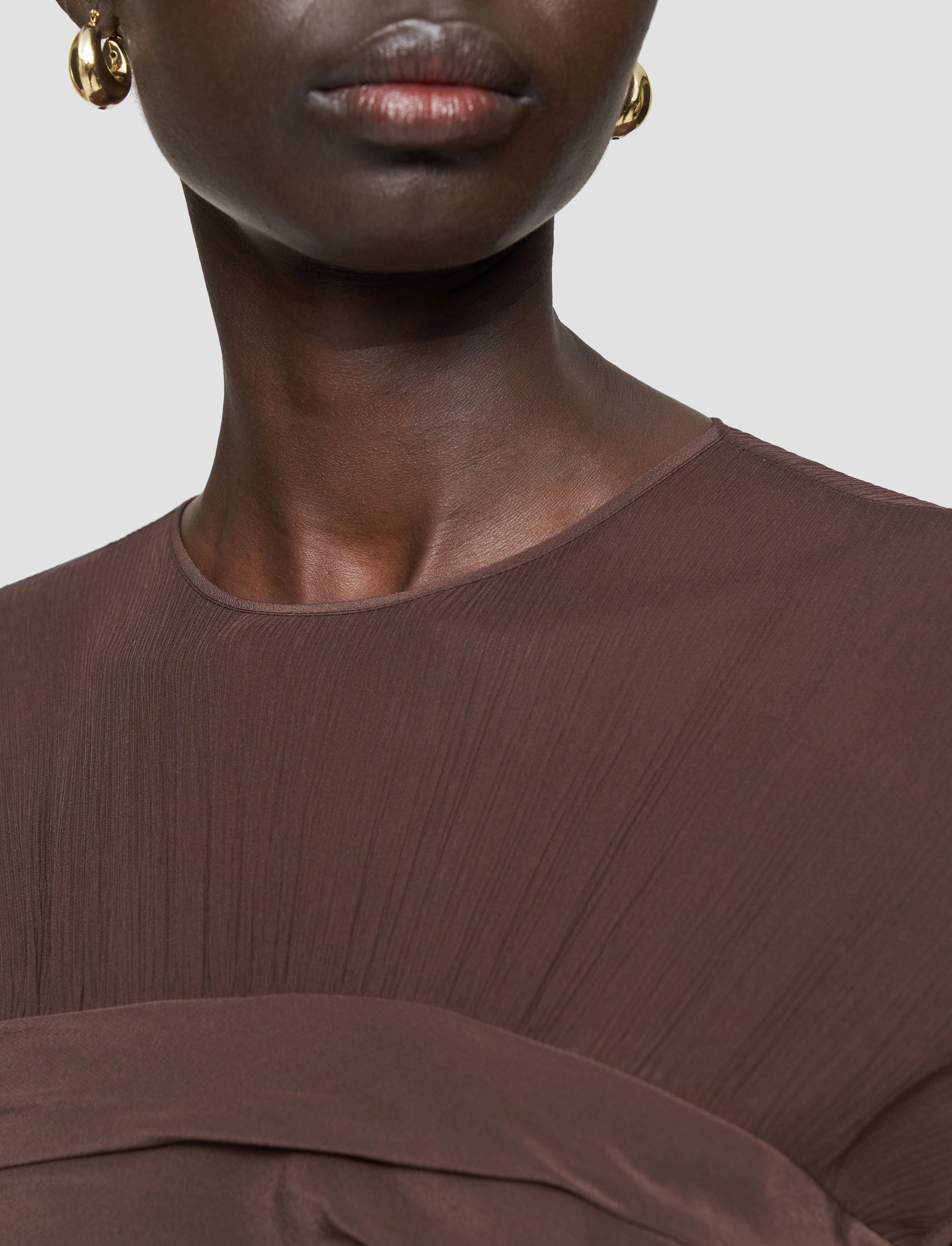 Odor-Control Sophe Crepe de Chine Dress