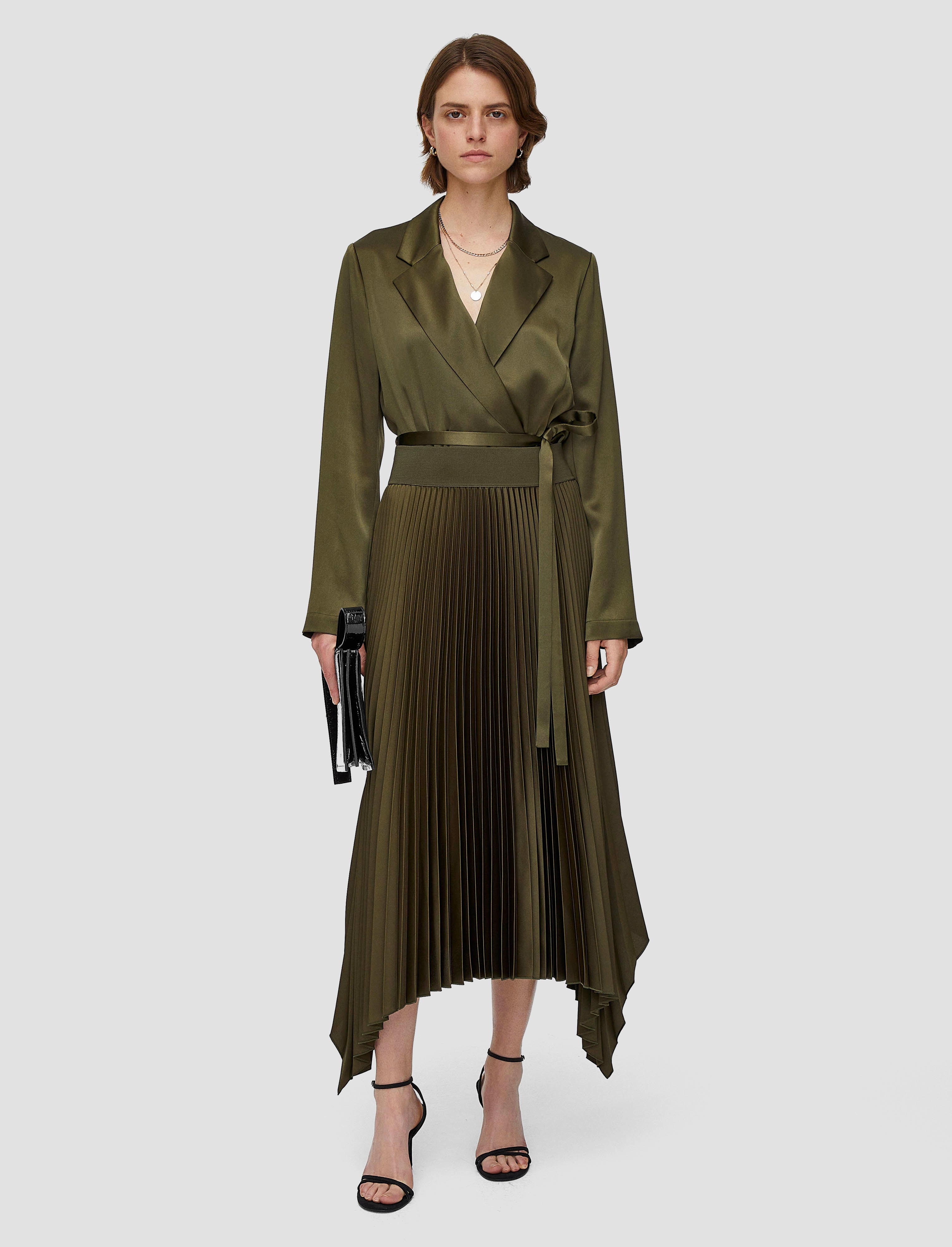 Natural Look Ade Knit Weave Pliss Skirt