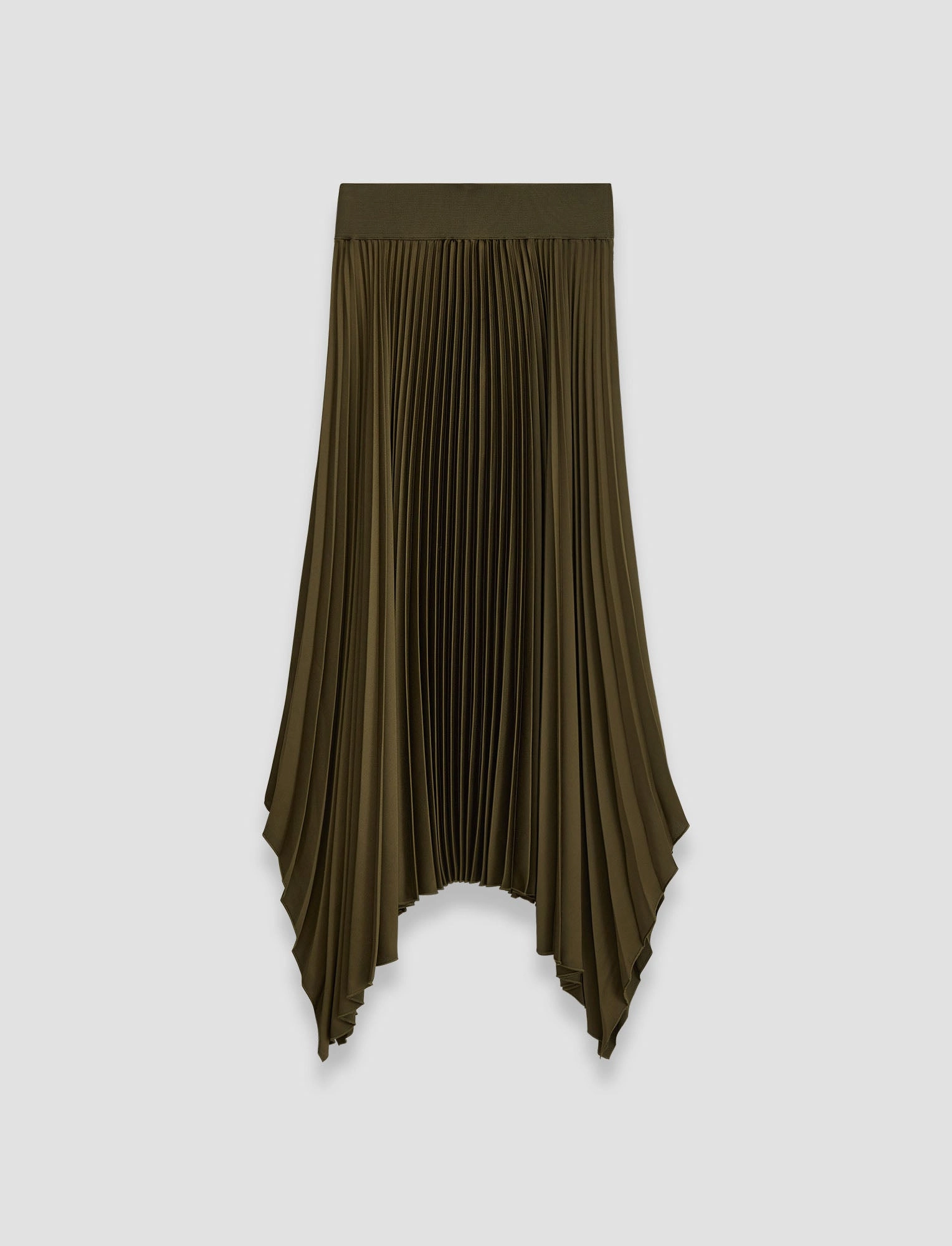 Ade Knit Weave Pliss Skirt Water Repellent Tiered Design