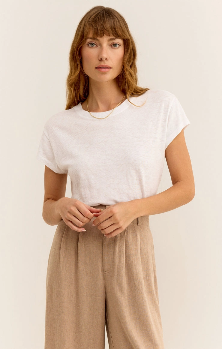 MODERN SLUB TEE Foldable Cuff Design Thermal Regulation Fabric