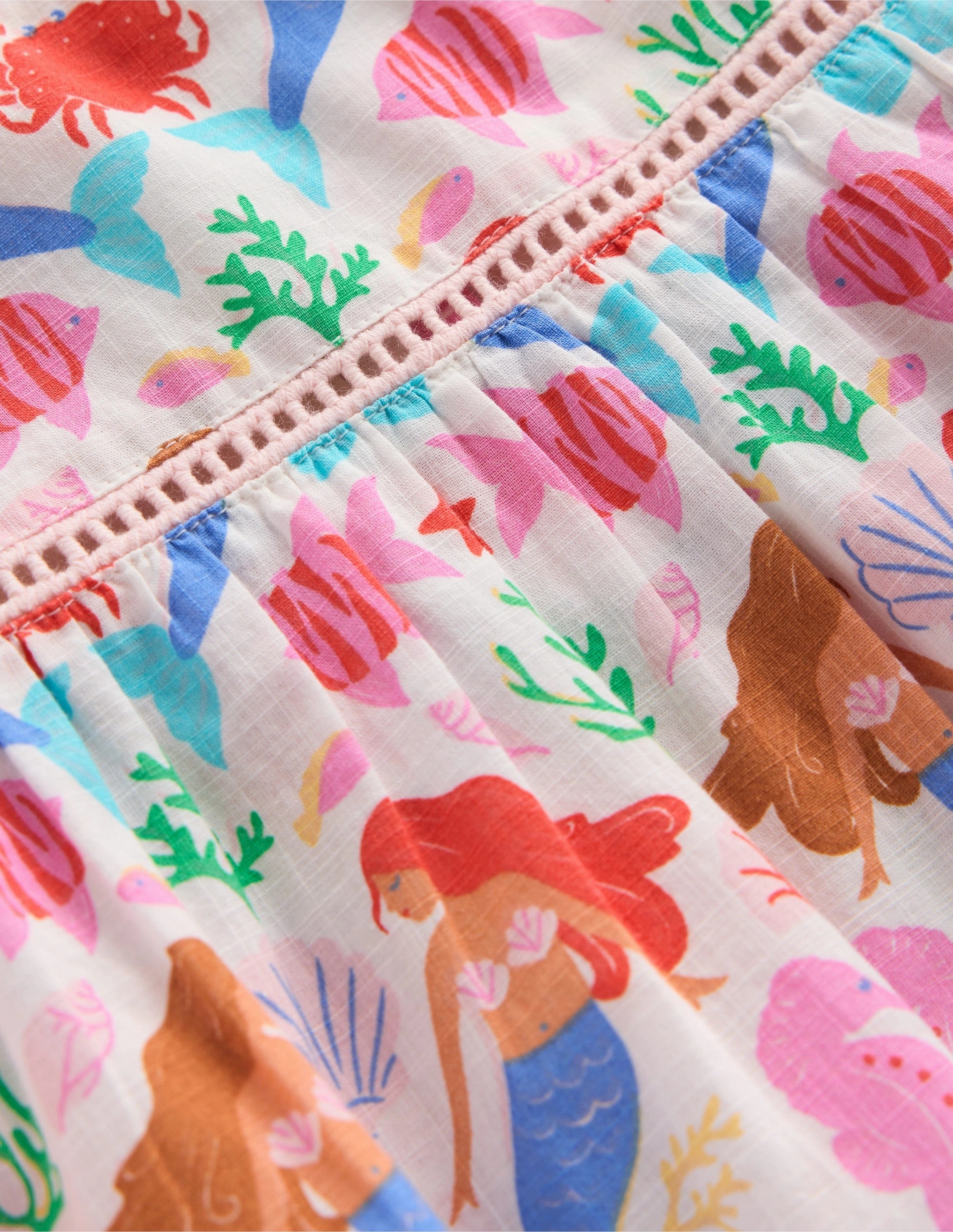 Celia Woven Holiday Dress-Ivory Mermaids Balanced Tone