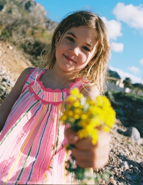 Maribel Strappy Swing Sundress-Pink Multi Stripe Light And Airy