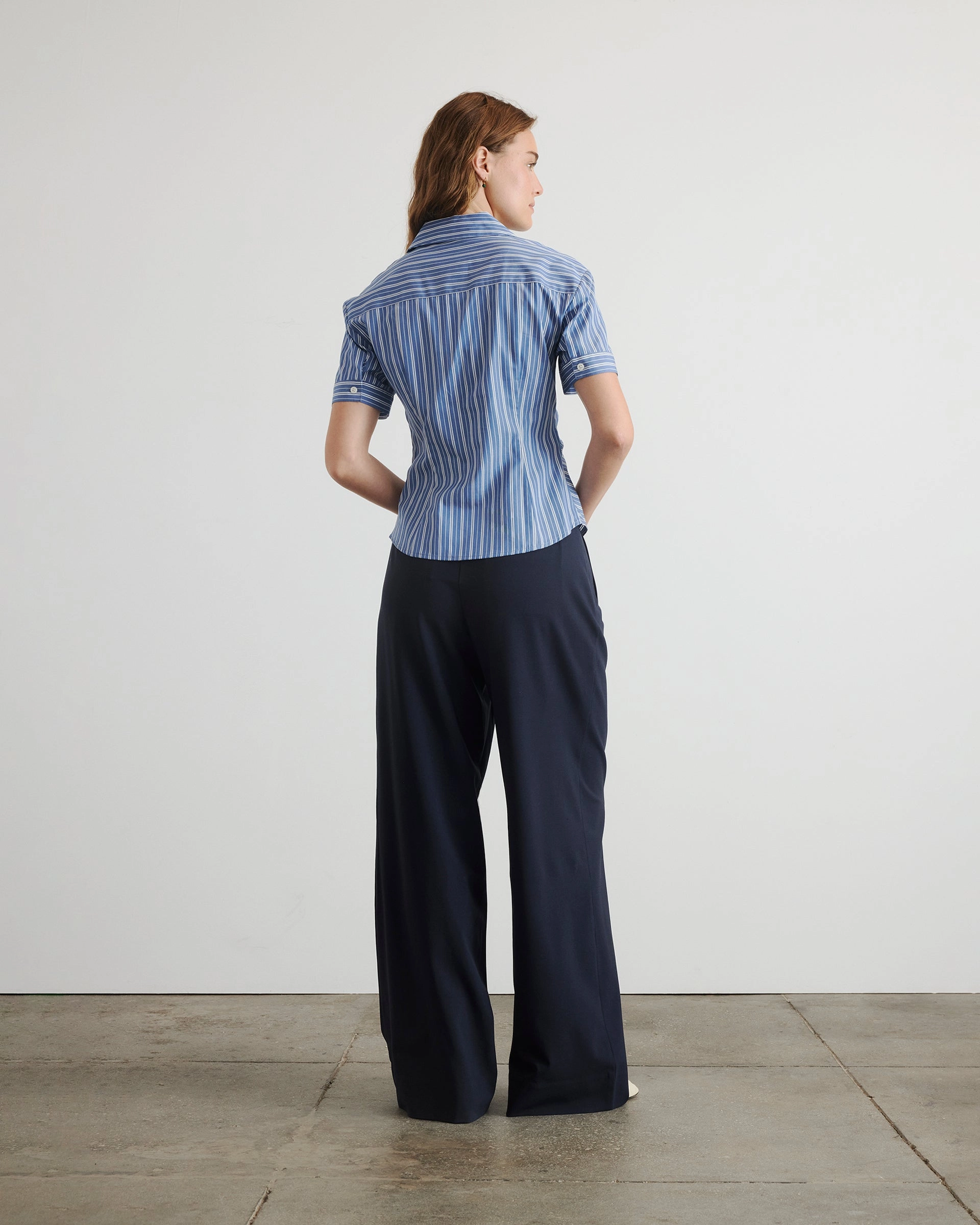 Resilient Elasticity Reinforced Seam Technique Oakley Stripe Top