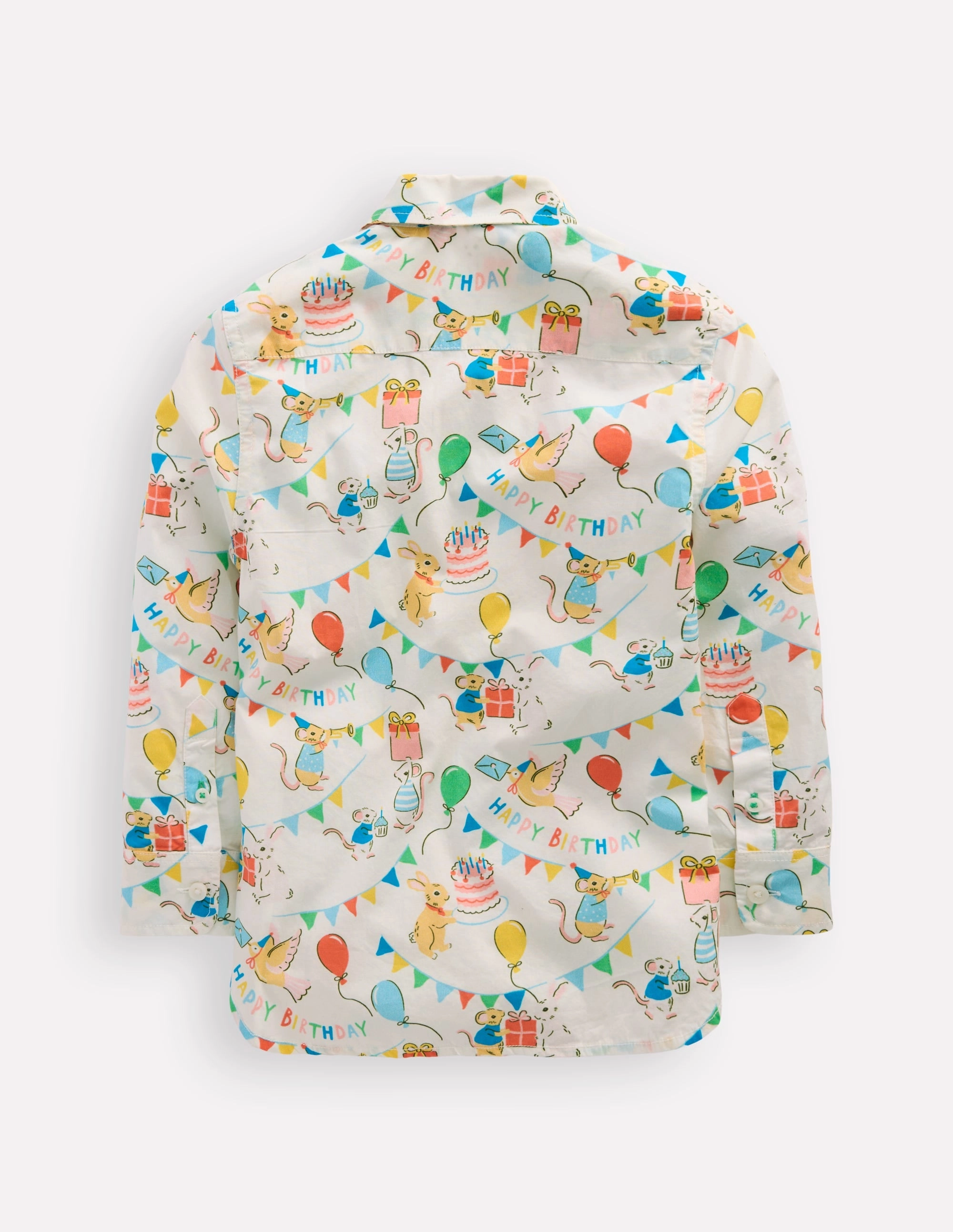 Cotton Shirt-Birthday Print Trendy Cardigan ThermalRegulating