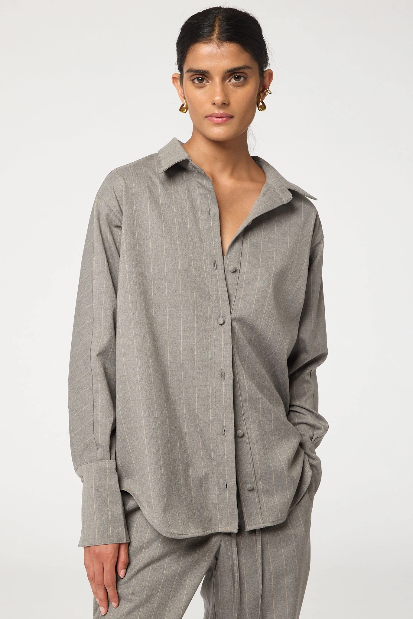 LOGAN TOP Self Fabric Tie