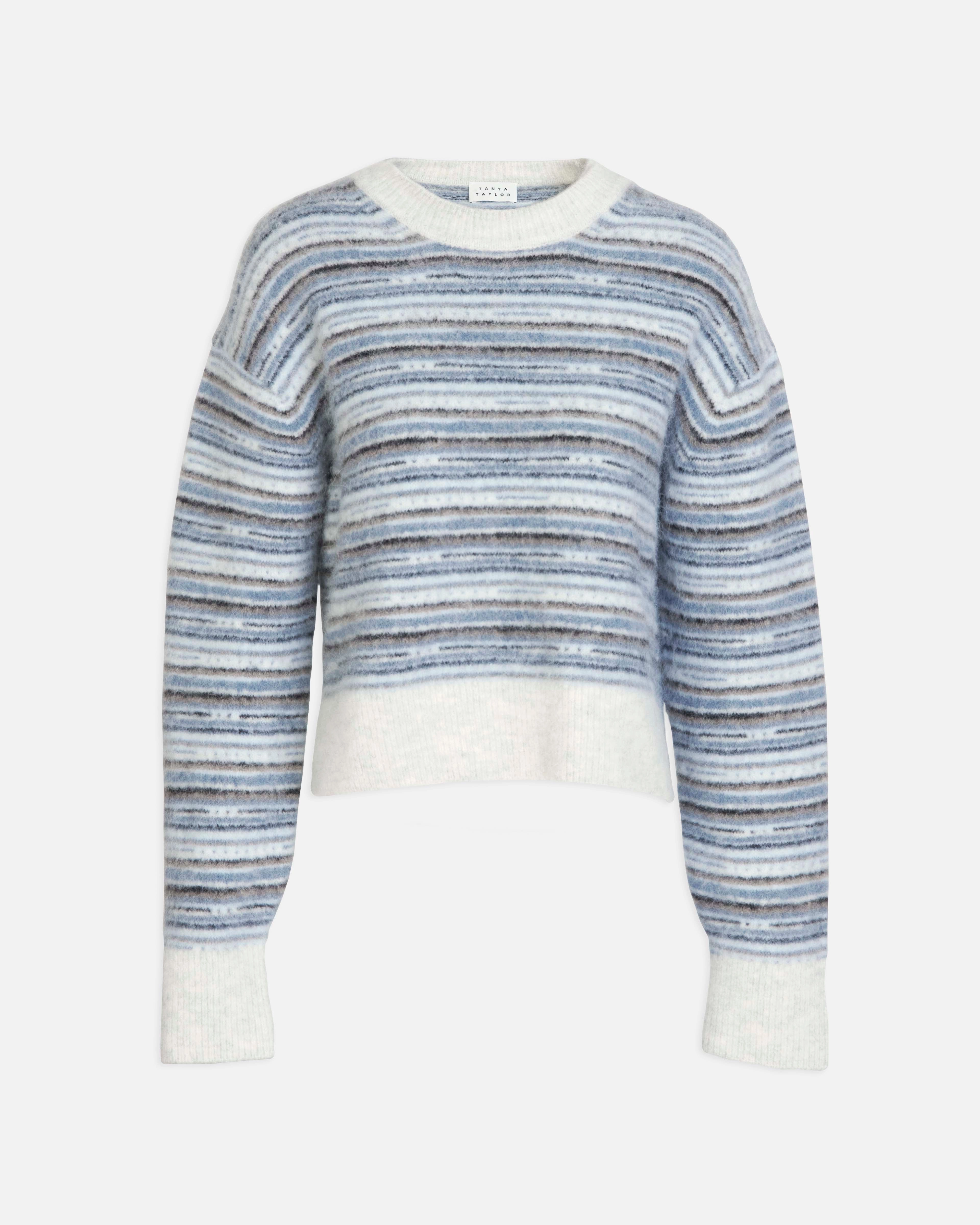 Contoured Side Panels Light Fabric Drew Sweater