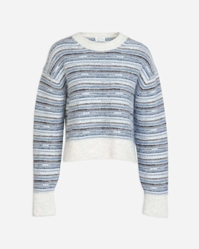 Contoured Side Panels Light Fabric Drew Sweater