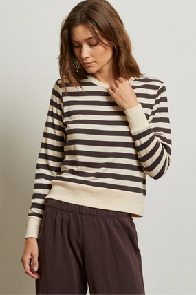 Ventilated Mesh Panels STEF STRIPE LUXE RIB LONG SLEEVE