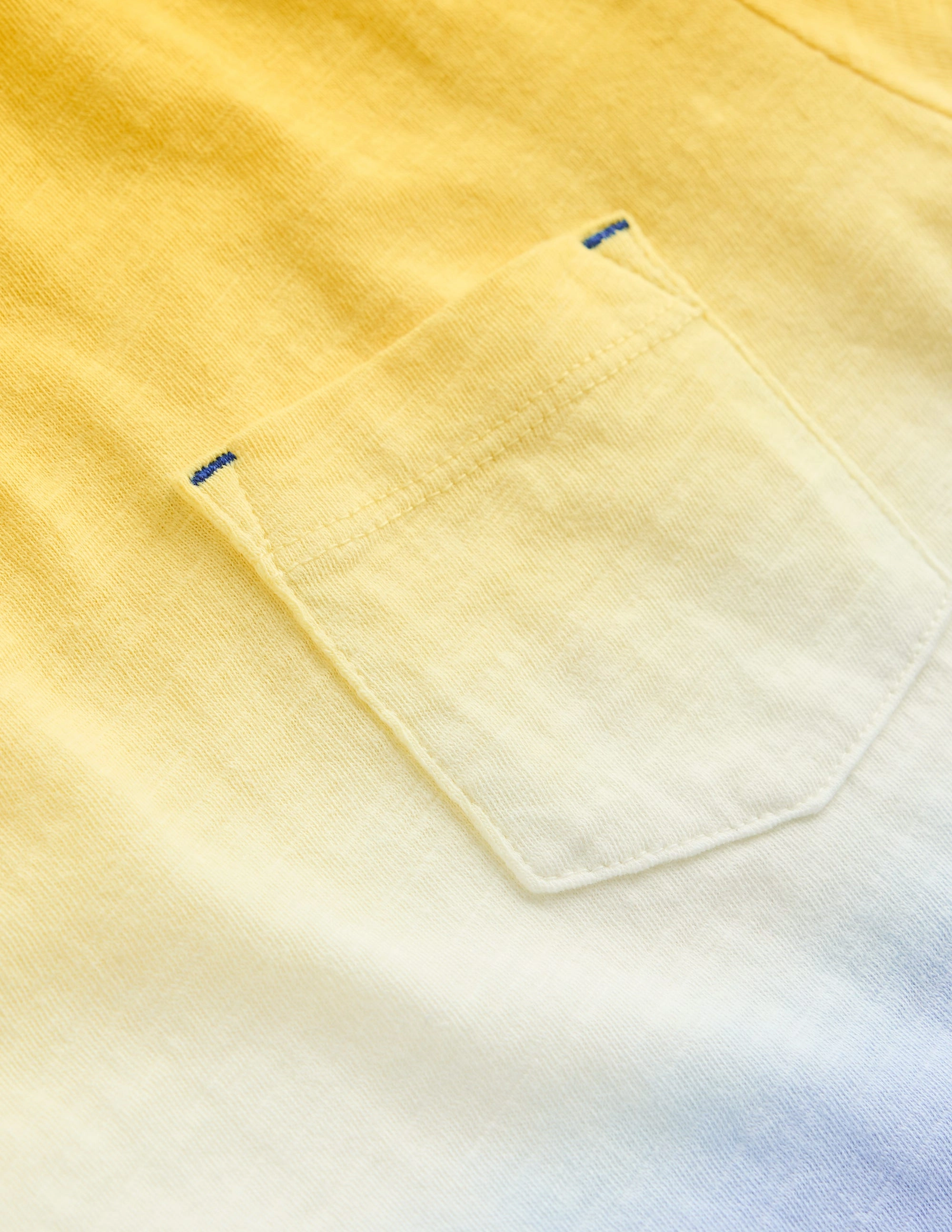 Garment Washed Tie Dye T-Shirt-Pineapple Yellow/ Bright Blue