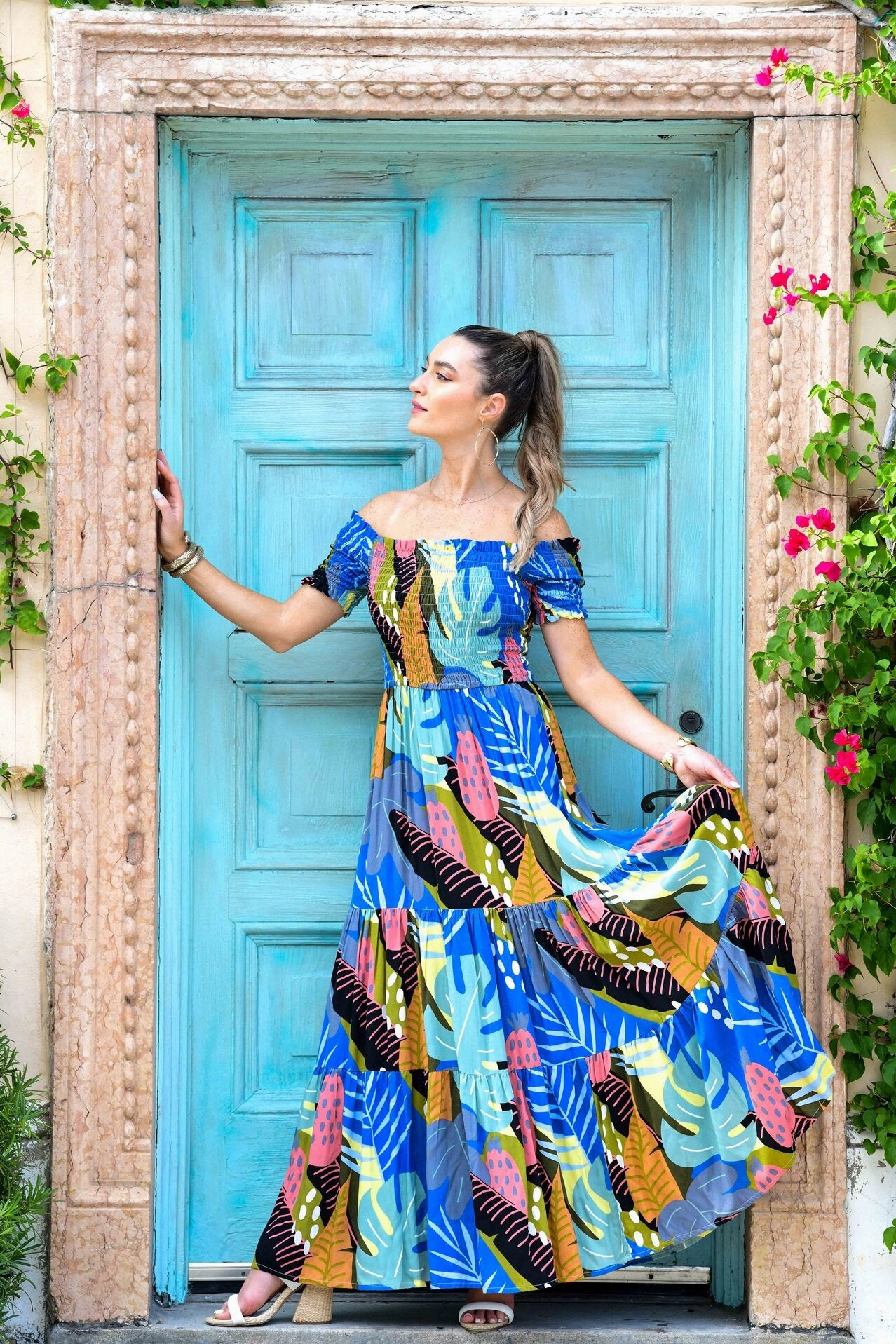 Pink Glow Stylish and Comfortable Mystique Dress / Blue