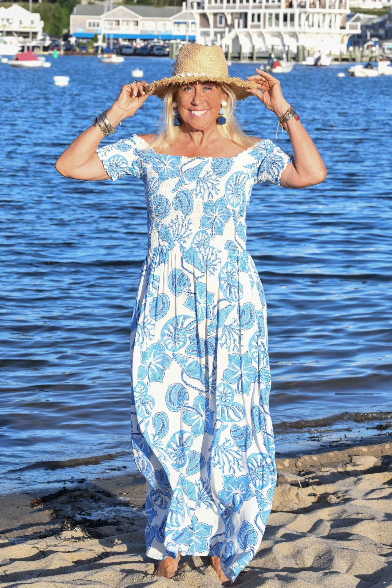 Mystique Dress / Blue Hibiscus FoldablePackaging