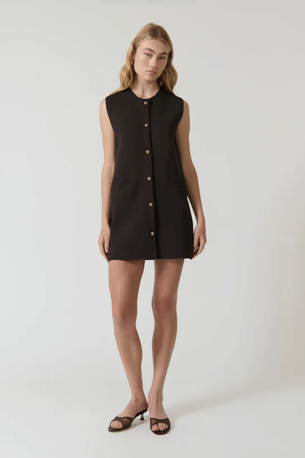 Sharp Edge Light Motion Nanda Dress Chocolate