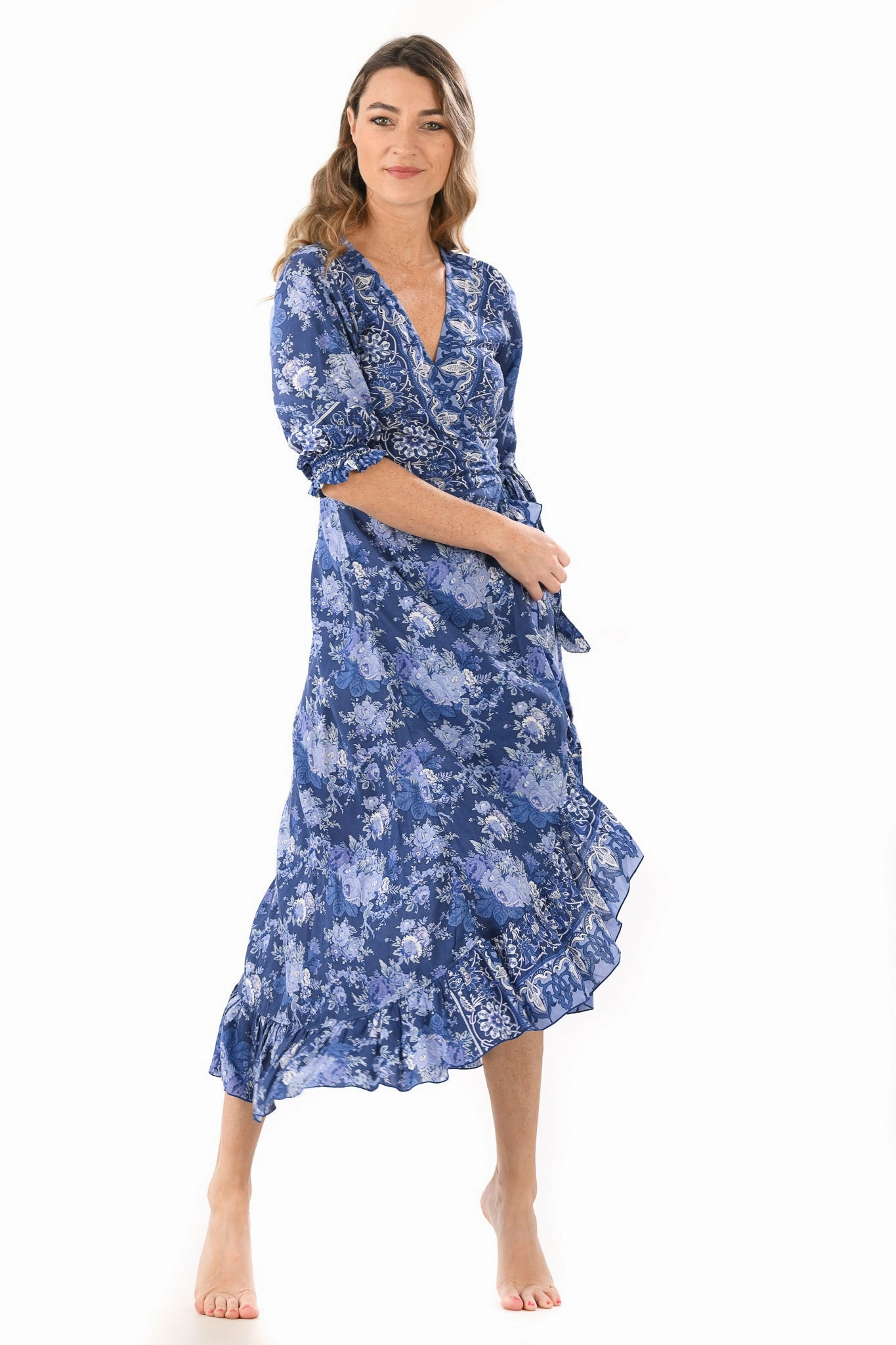 Perfect Style Wear Vintage Style Napa Dress / English Blue