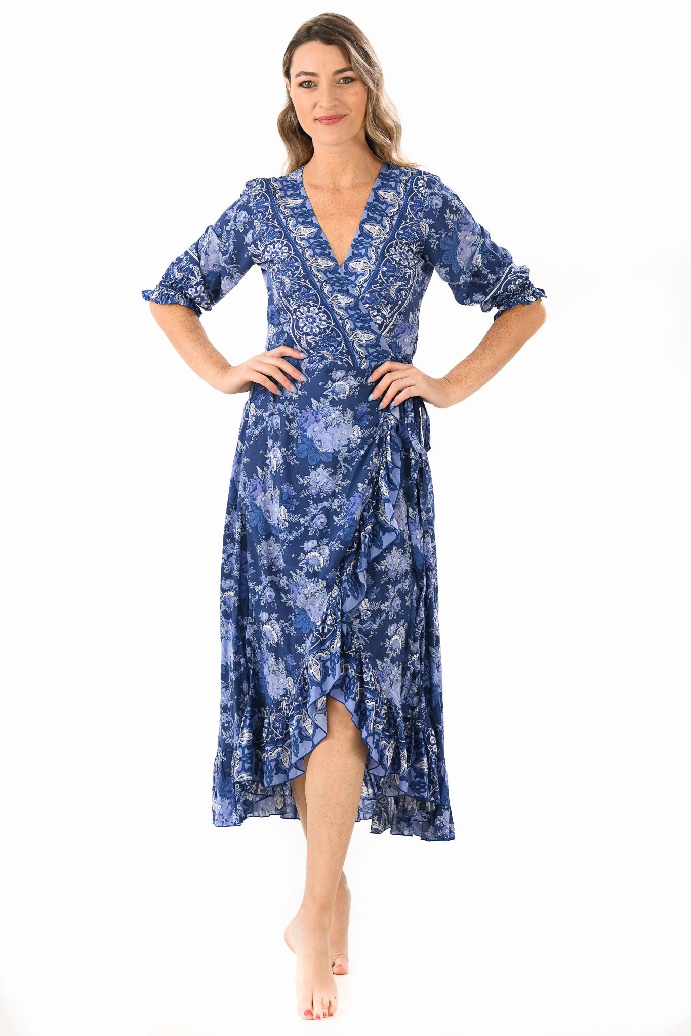 Napa Dress / English Blue Visual Balance