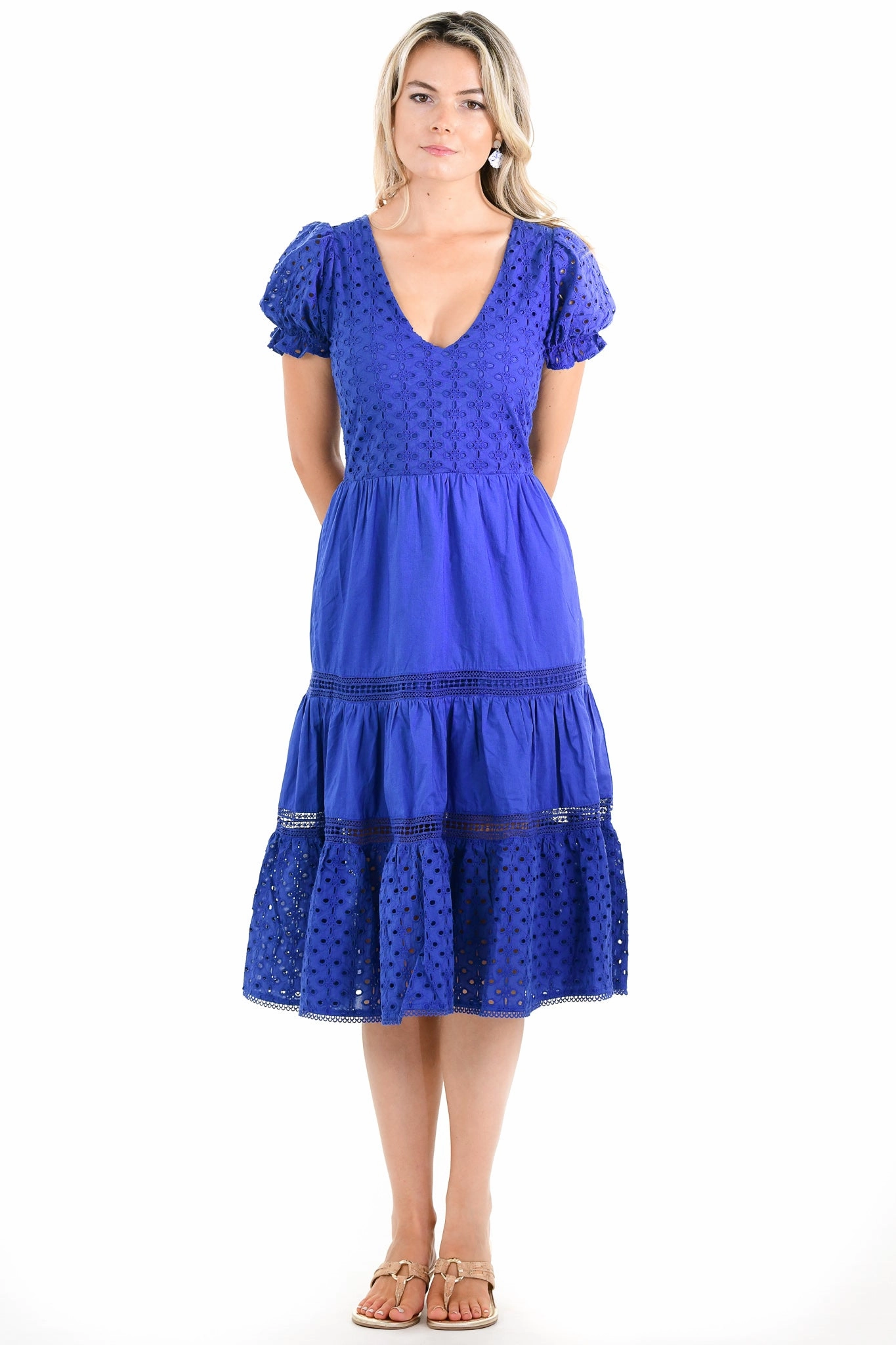 Soft Weave Lounge Fit Natalie Dress / Sapphire