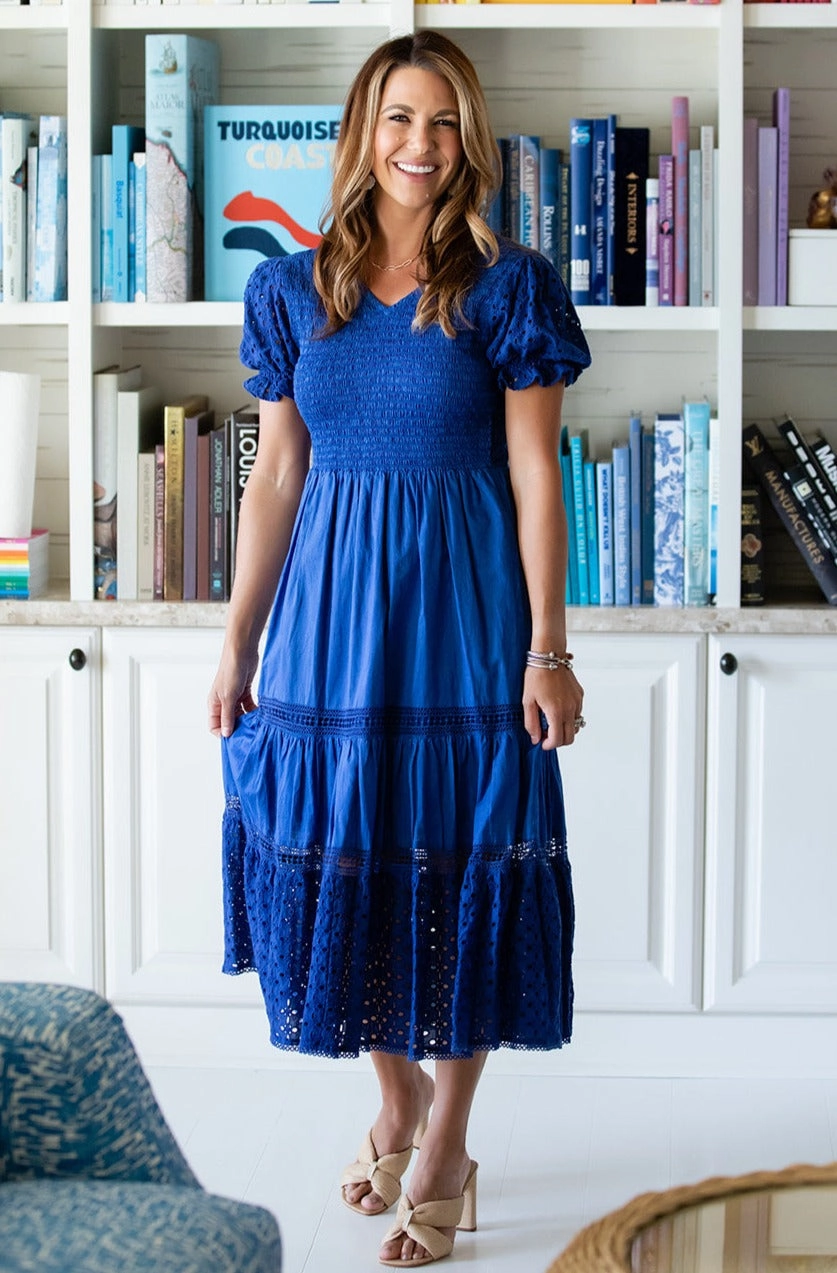 Fashionable Comfort Wear Natalie Dress / Sapphire