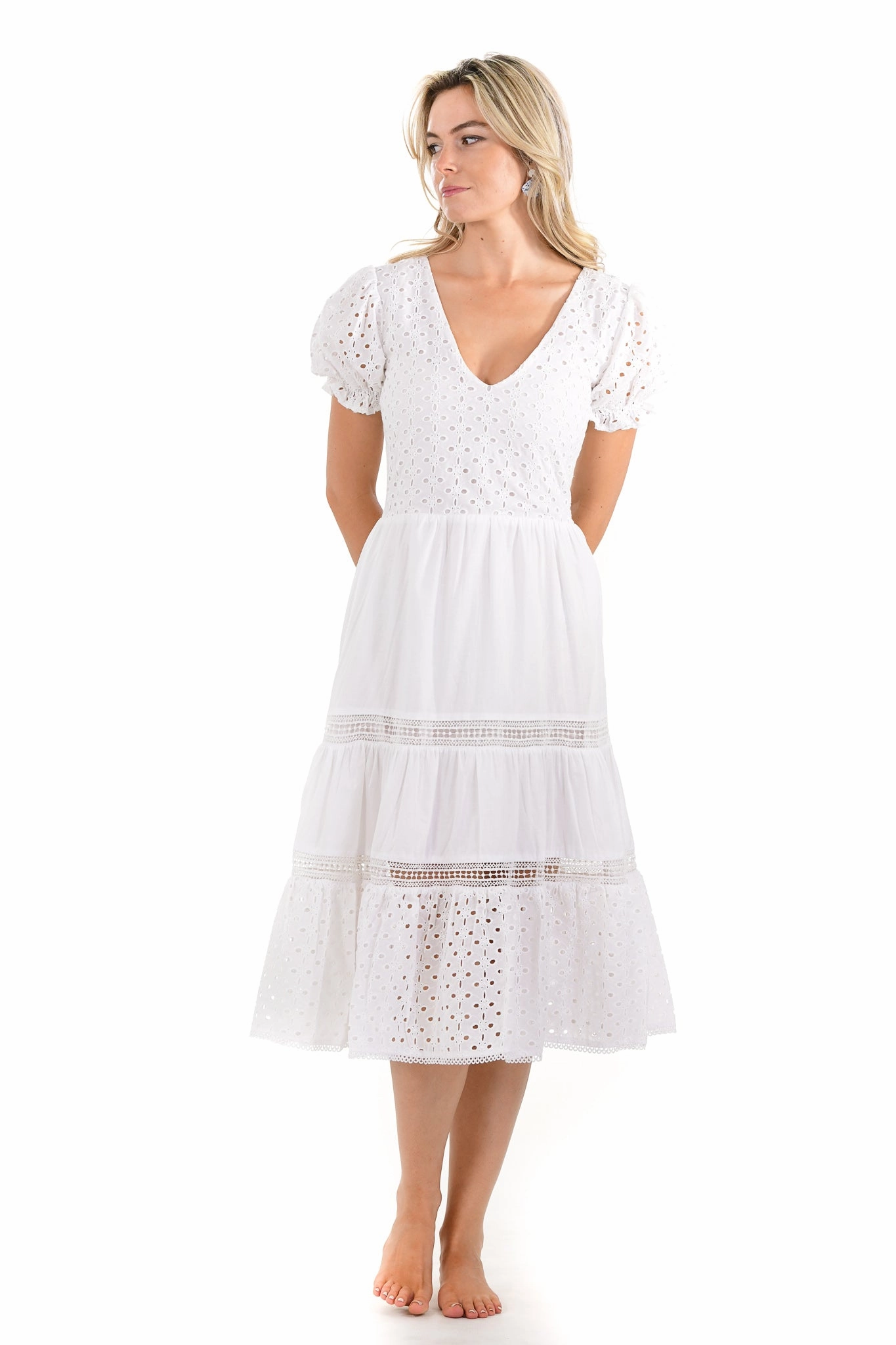 Casual Pick Natalie Dress / White