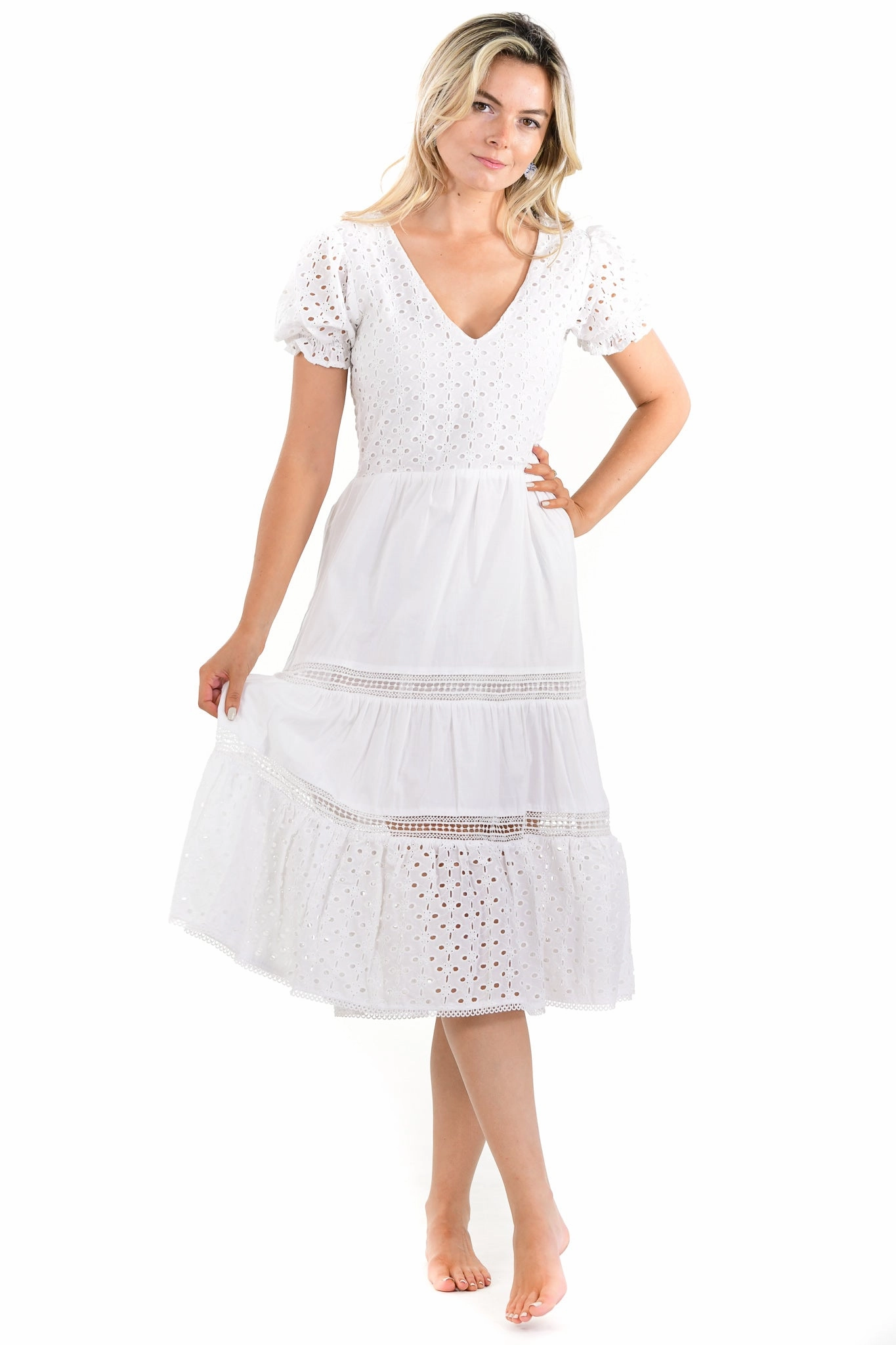 Natalie Dress / White Youthful Mood