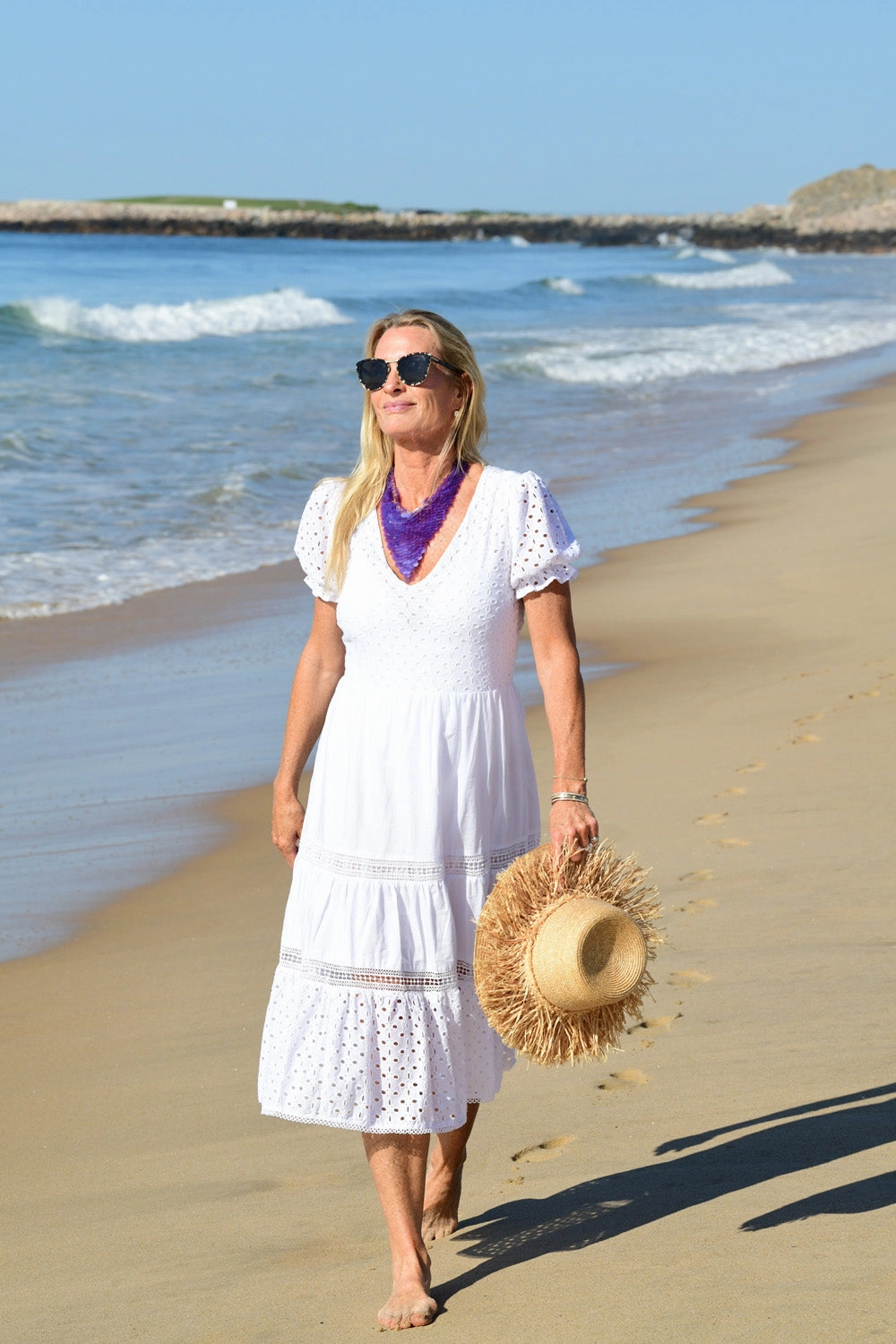 Winter Layer Office Ease Natalie Dress / White