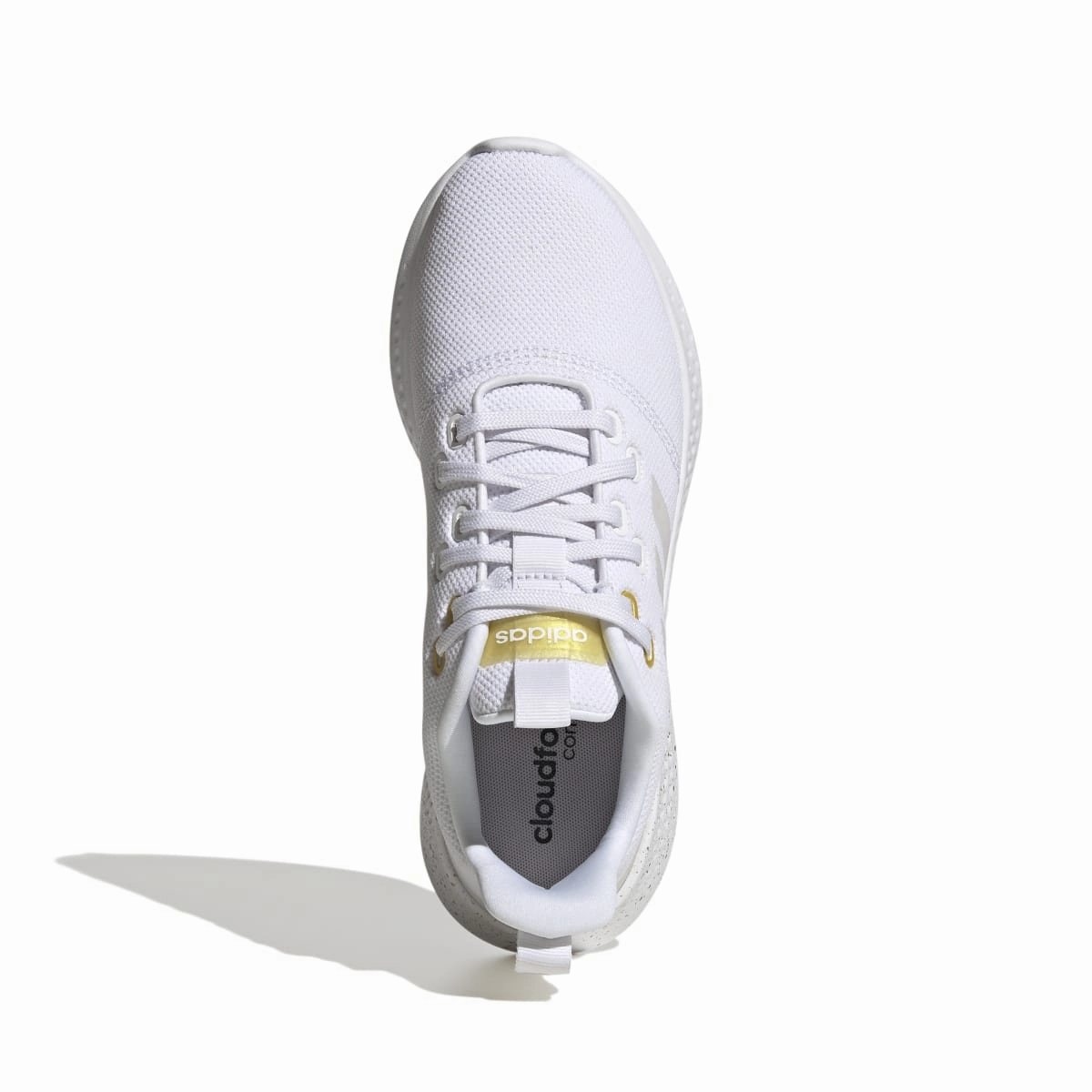 Hot Mood ADIDAS GV8926 PUREMOTION WMN'S (Medium) White/White/Yellow Textile Running Shoes
