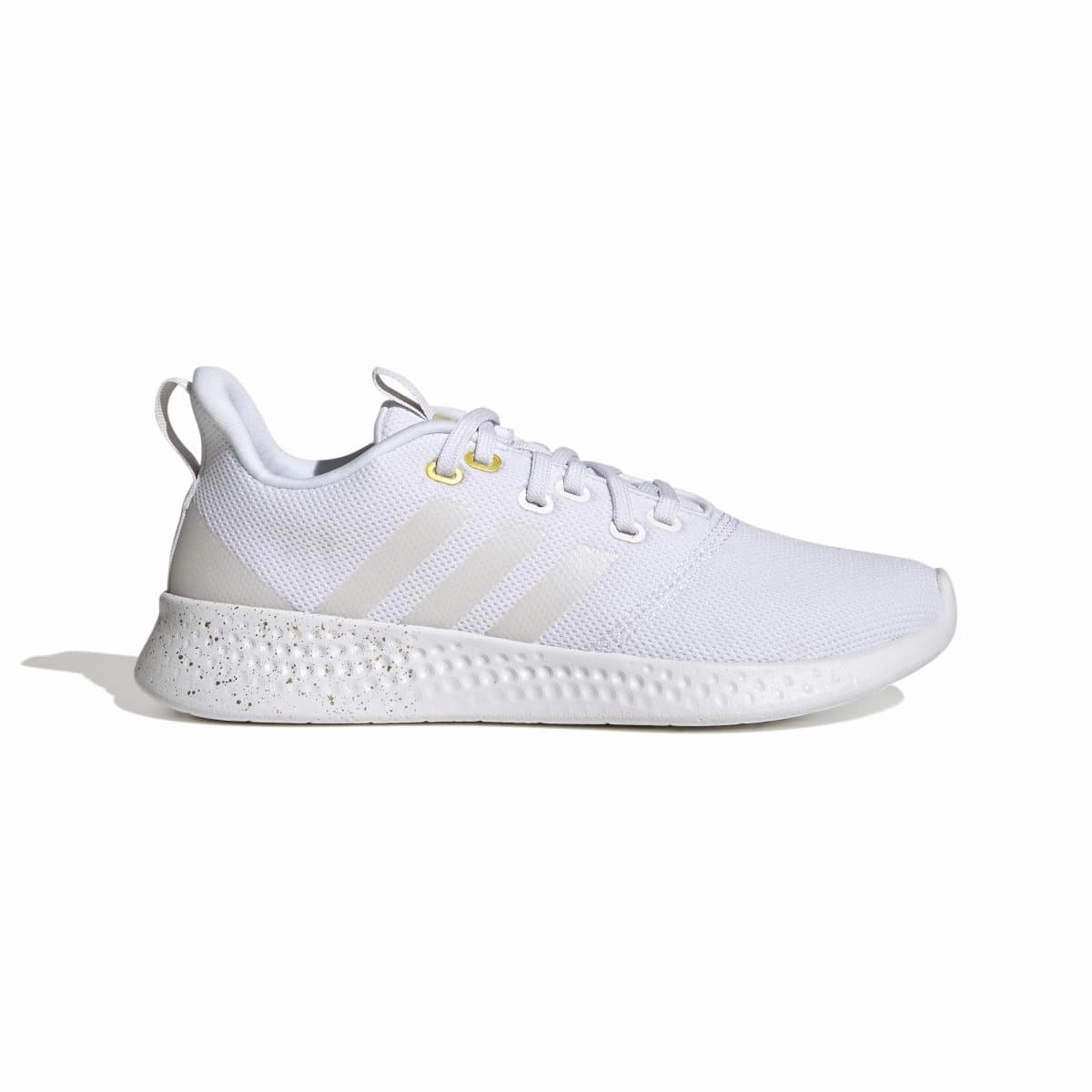 Impact Dispersion System Fire Red ADIDAS GV8926 PUREMOTION WMN'S (Medium) White/White/Yellow Textile Running Shoes