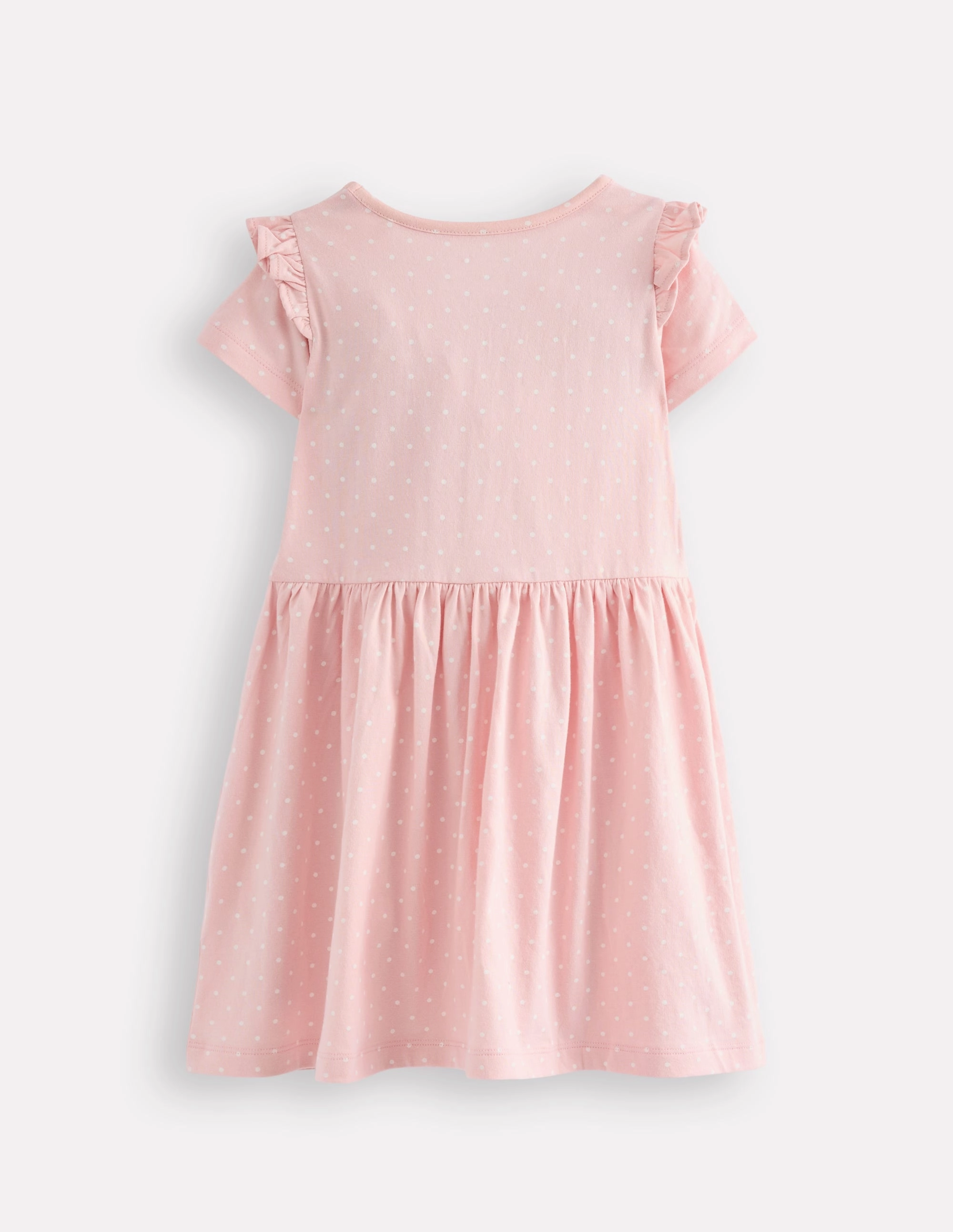 Jersey Applique Dress-Chalk Pink Ice Creams understated look