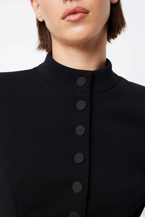 Network Mini Dress Black Timeless and Comfortable