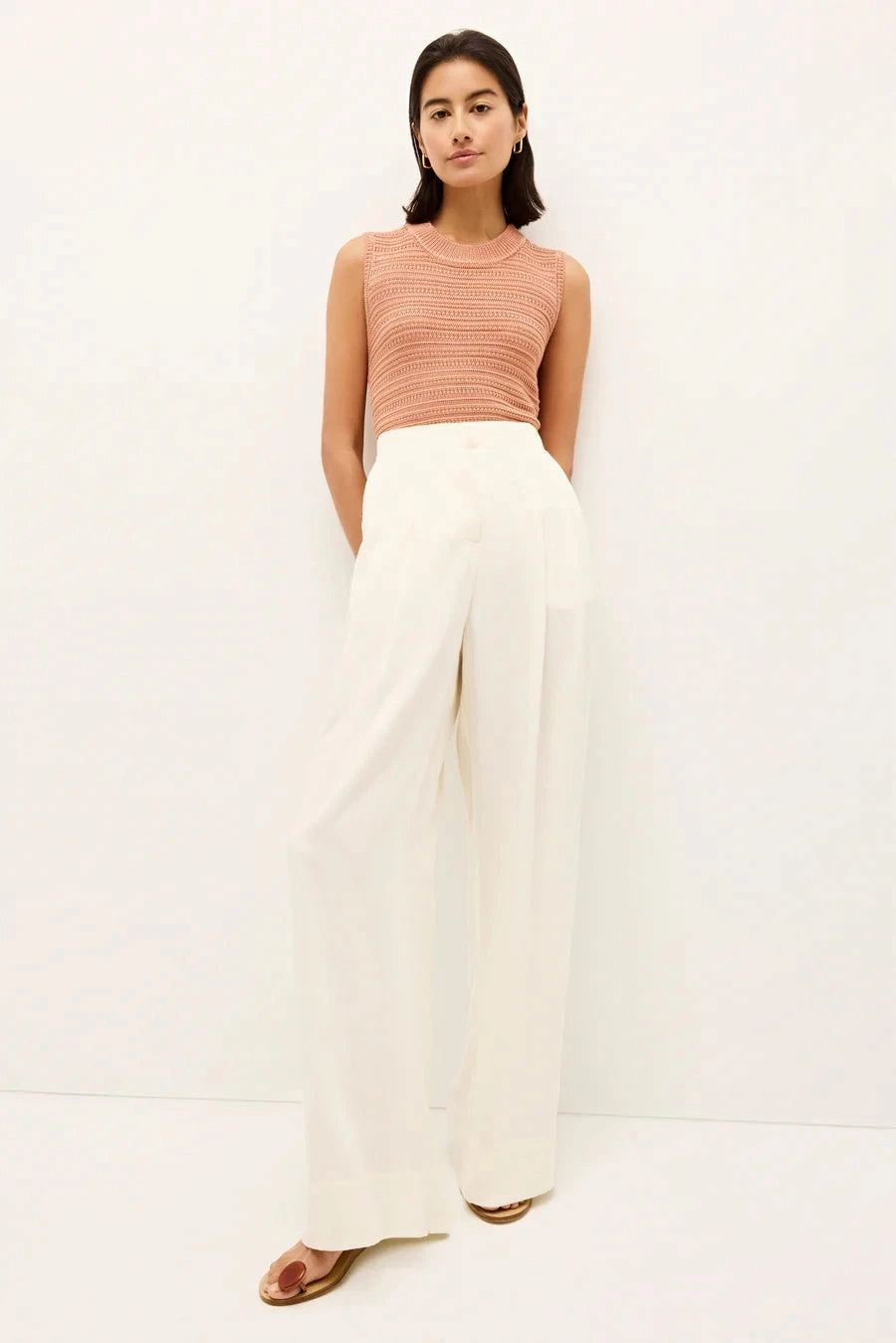 Nev Top Nectarine DurableDoubleLayeredHem CompressionSupportWeave