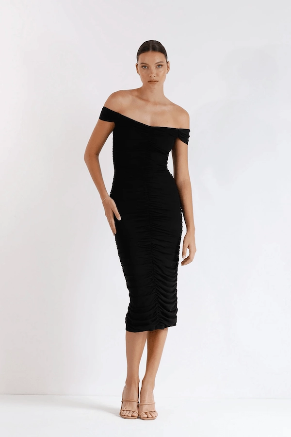 Soft Hue Low Maintenance New Horizon Tapered Midi Black