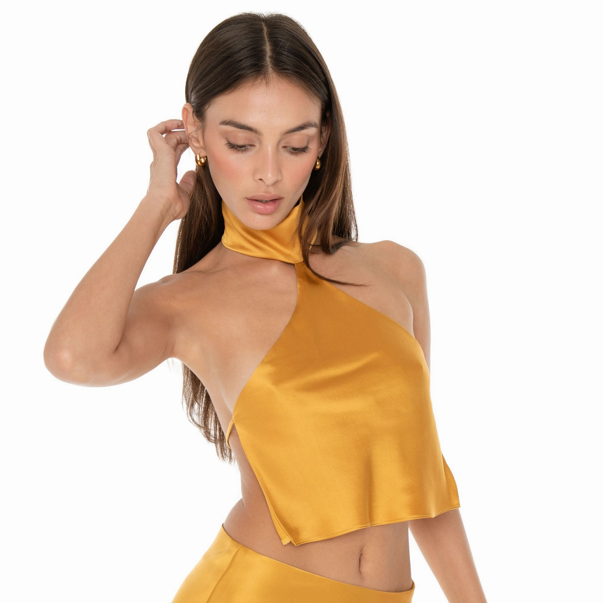 Lightweight Design Sporty Sweatshirt Kiku Top