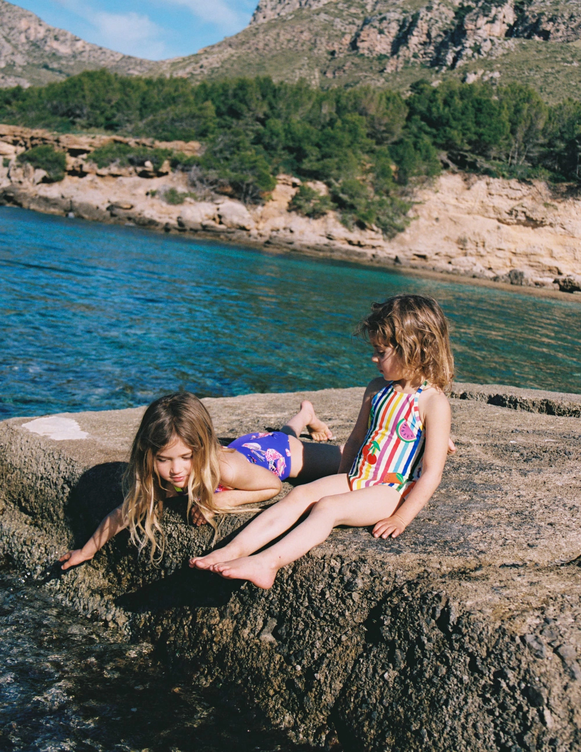 Casual Day Out Ellery Fun Logo Swimsuit-Rainbow Stripe Fruit