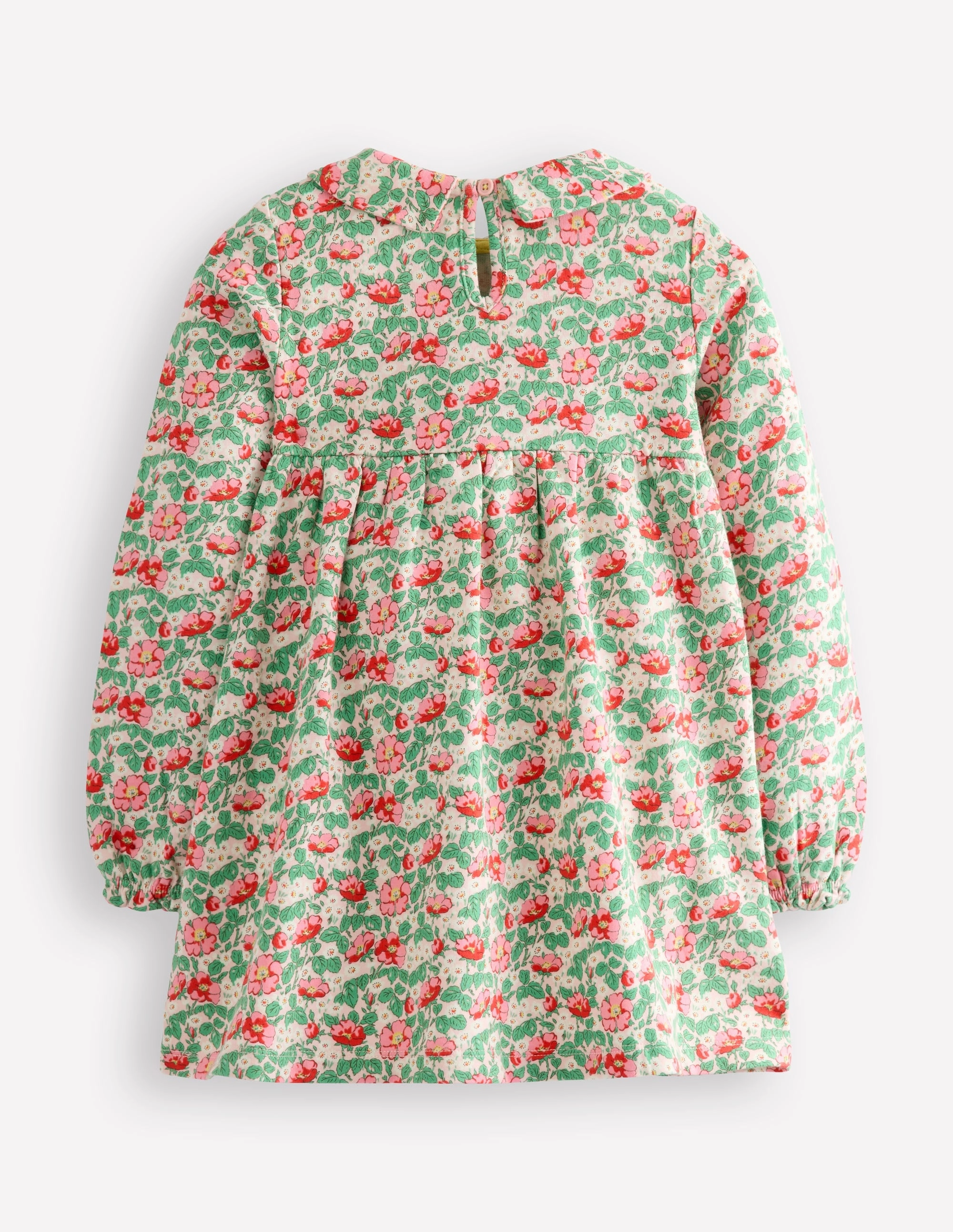 Collared Tunic-Chalk Pink Wild Rose Ergonomic Pattern Design MultiFunctional Pocket Placement