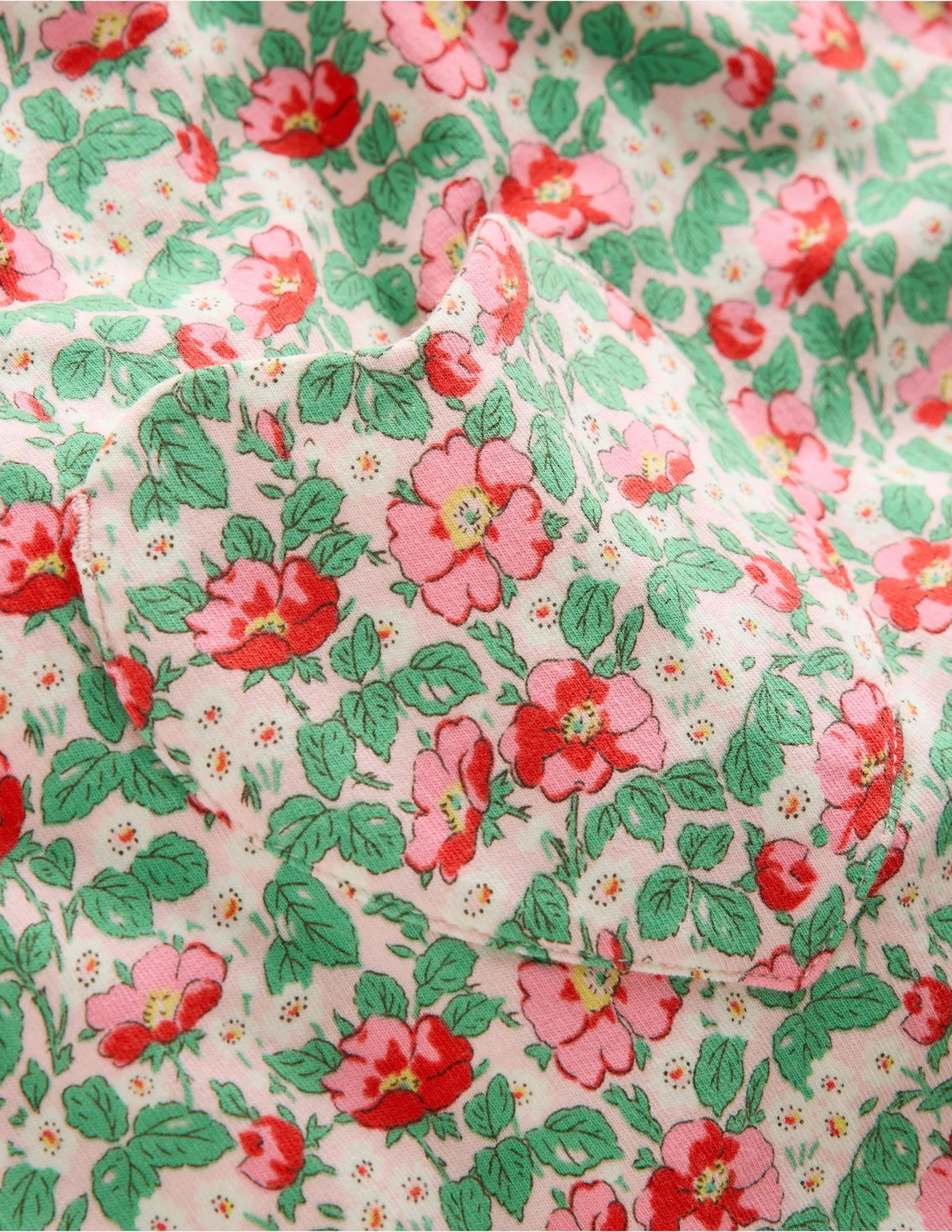 Bonded Hemline MoistureWicking Material Collared Tunic-Chalk Pink Wild Rose