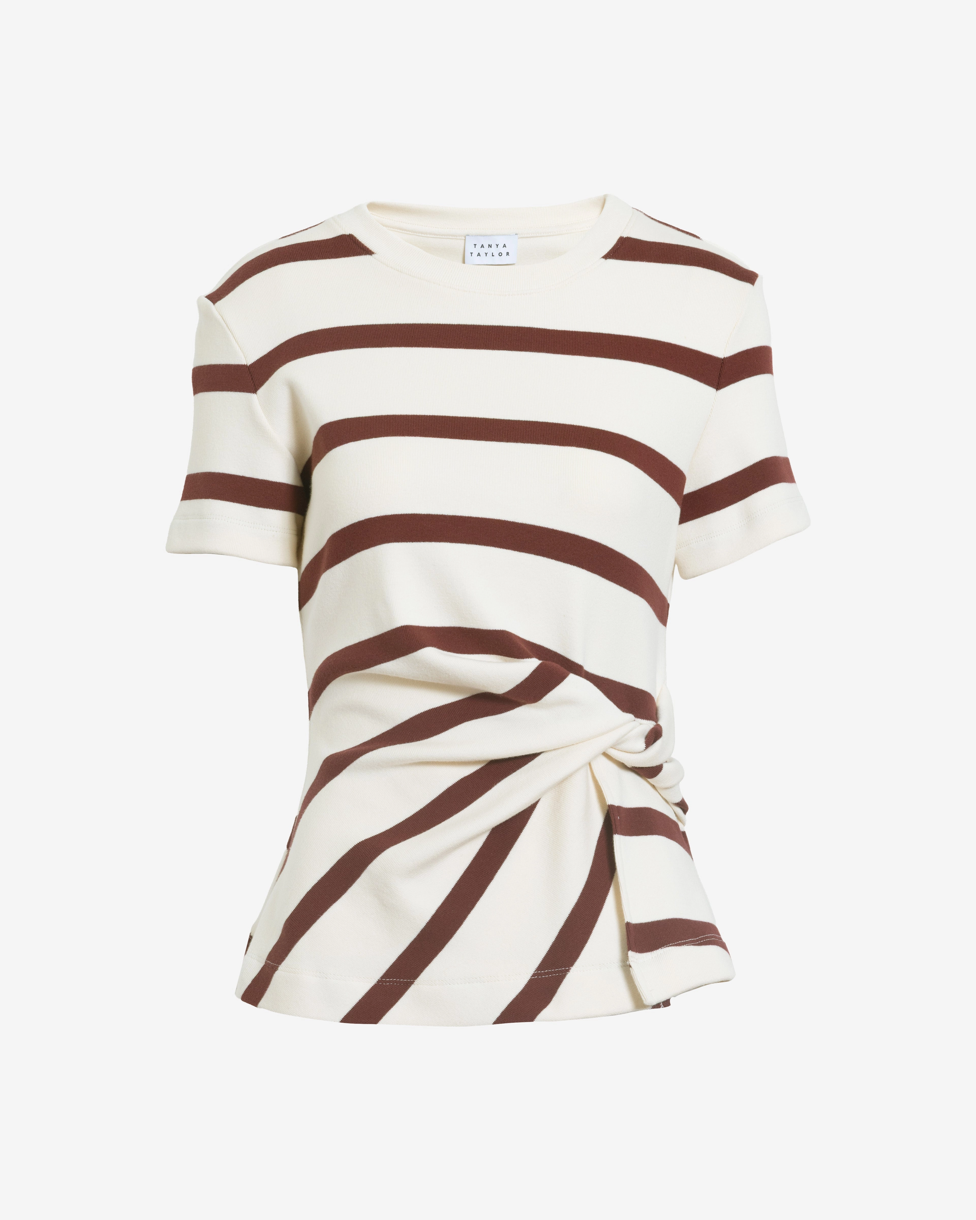 Stretch Fabric ReinforcedEdges Short Sleeve Carlita Top