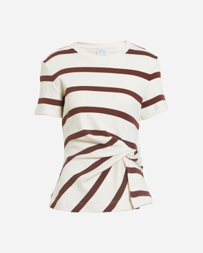 Stretch Fabric ReinforcedEdges Short Sleeve Carlita Top