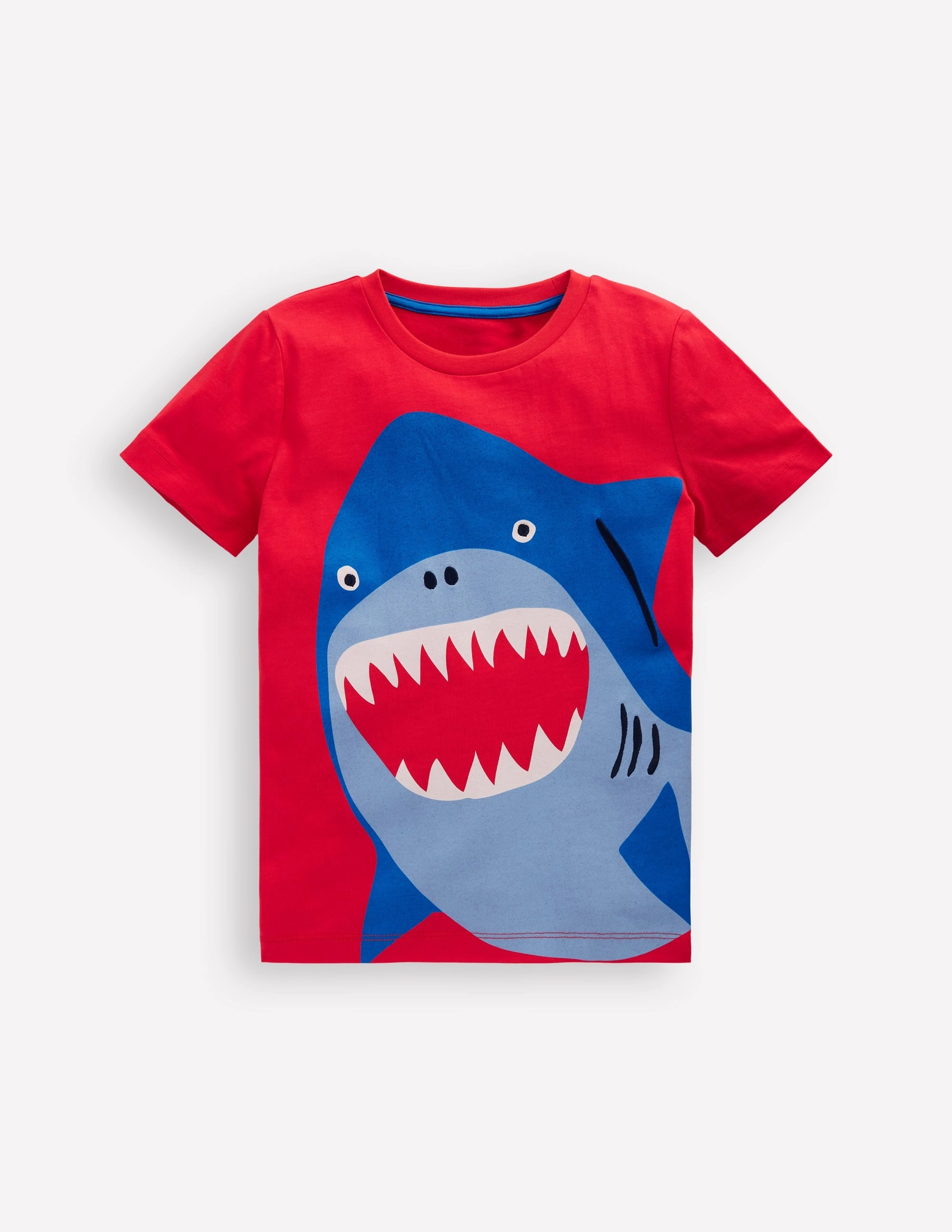 Fun Graphic T-shirt-Strawberry Tart Shark WrinkleResistant Fabric