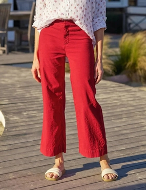 Wexford Trouser Double Decker Red Tailored Silhouette Flexibility Fit