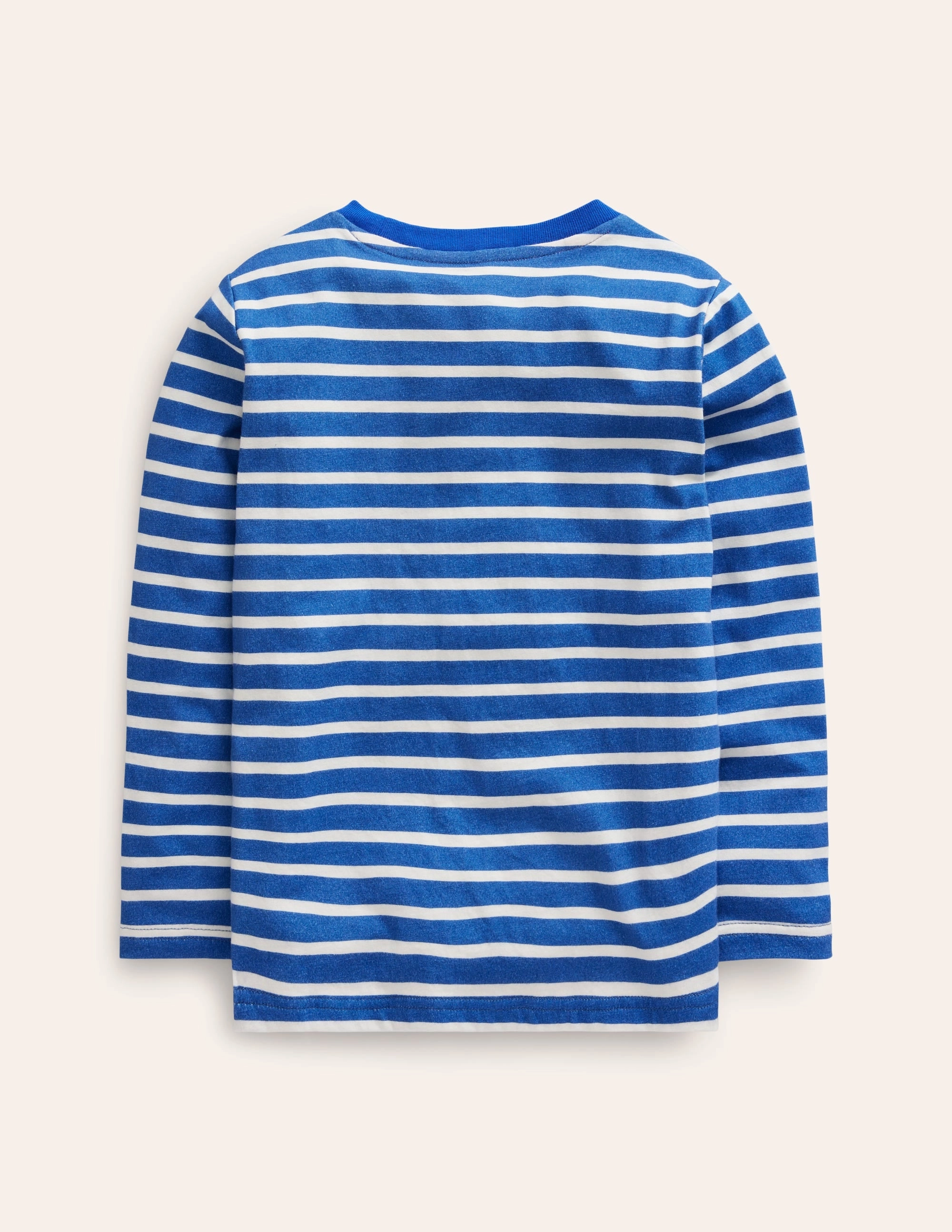 Novelty Bag T-shirt-Delft and Ivory Stripe MoistureControl VNeckline