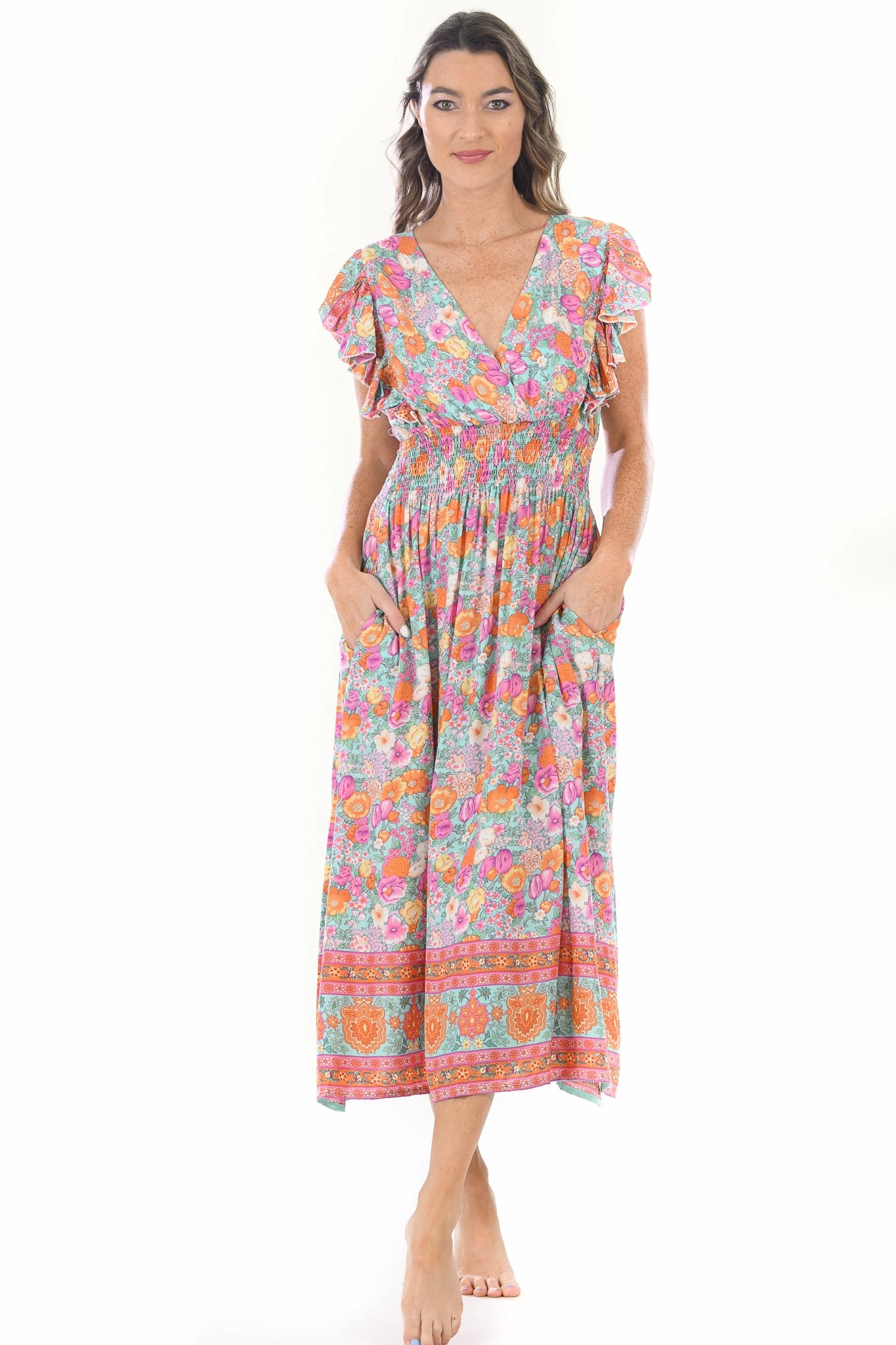 Oahu Dress / Julep Floral Luxurious Feel Artistic Edge