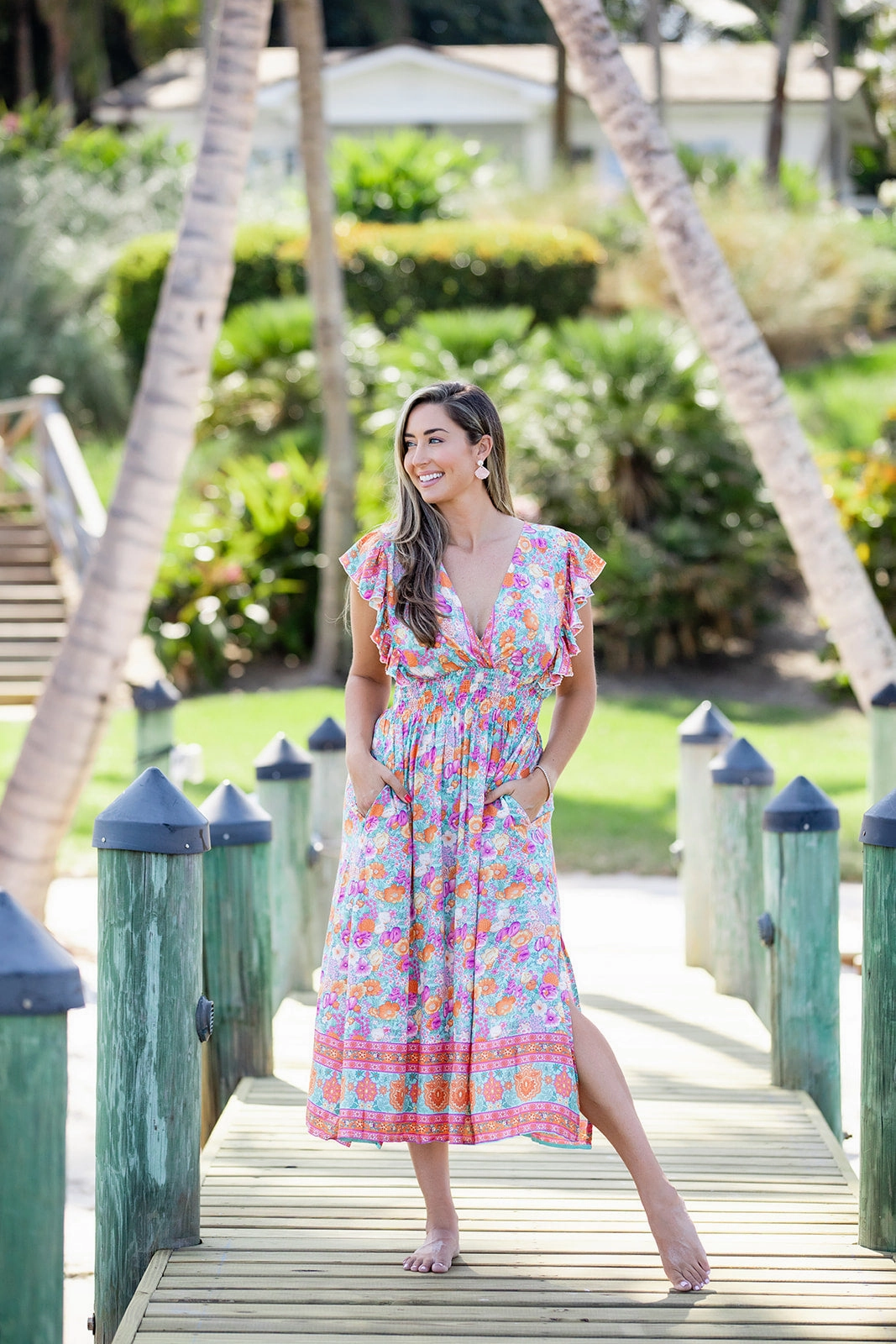 Artisanal-Detail Oahu Dress / Julep Floral