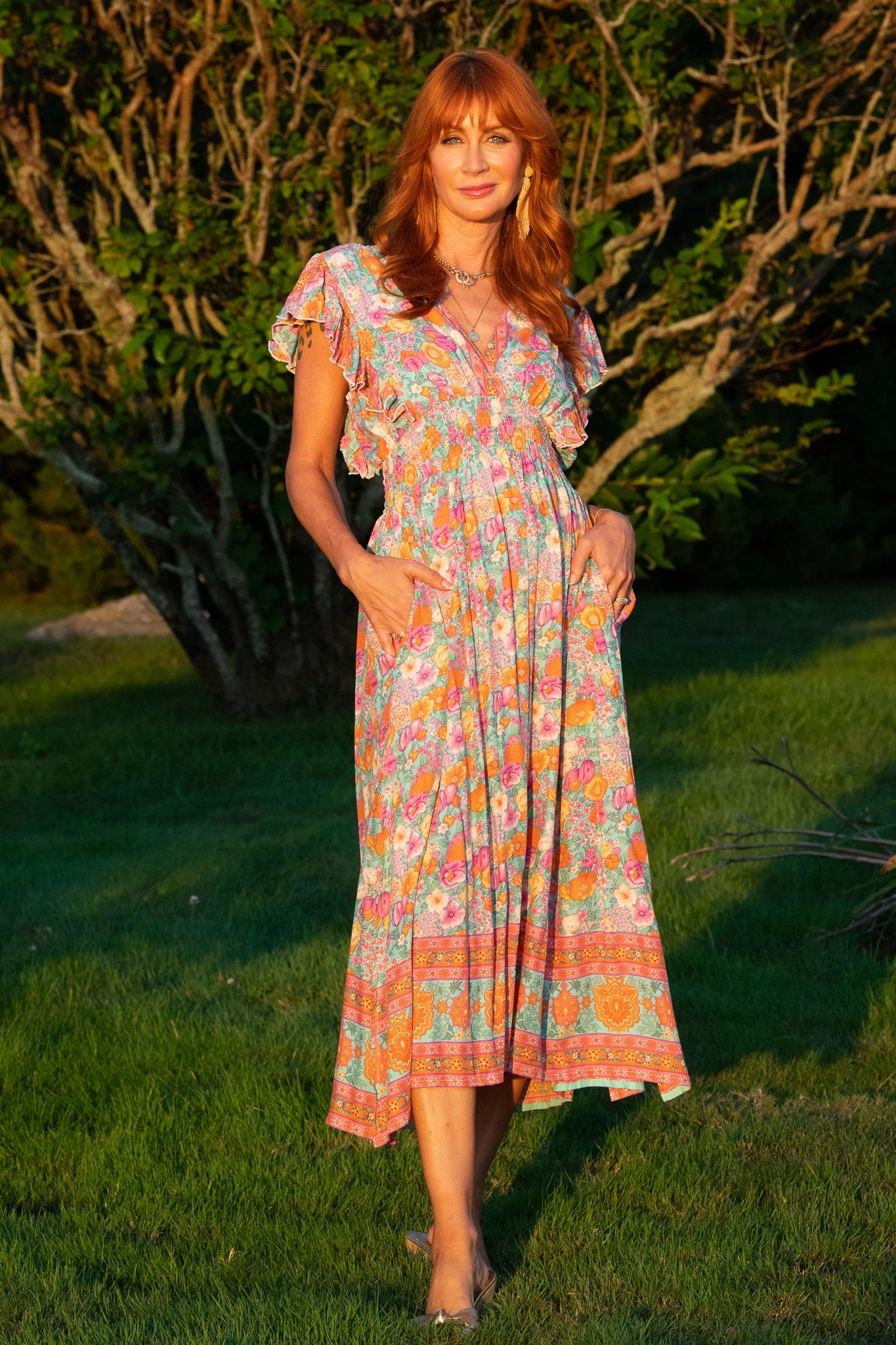 Oahu Dress / Julep Floral Vibrant Design