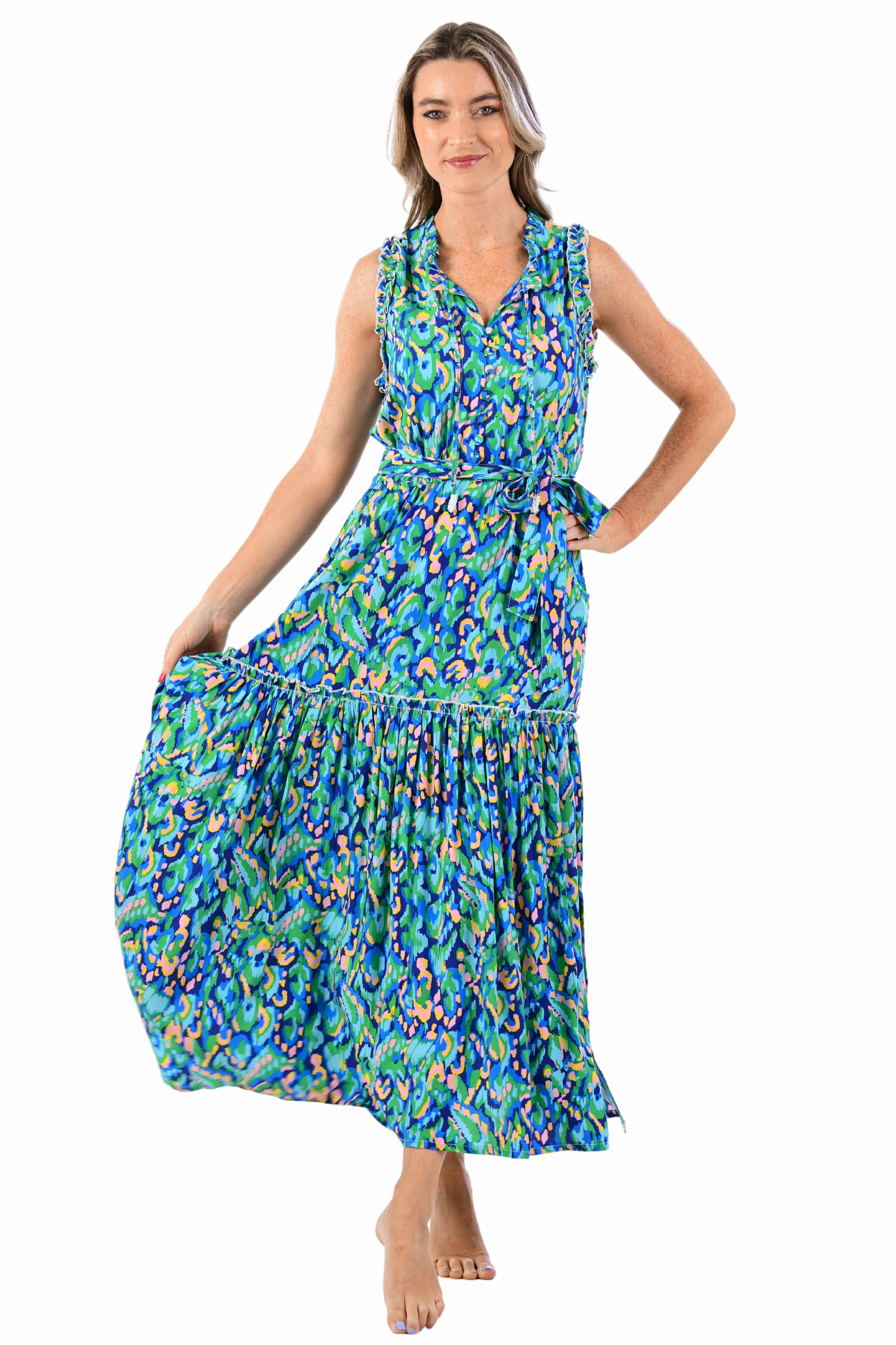 Casual Pick Alexis Dress / Green Multi