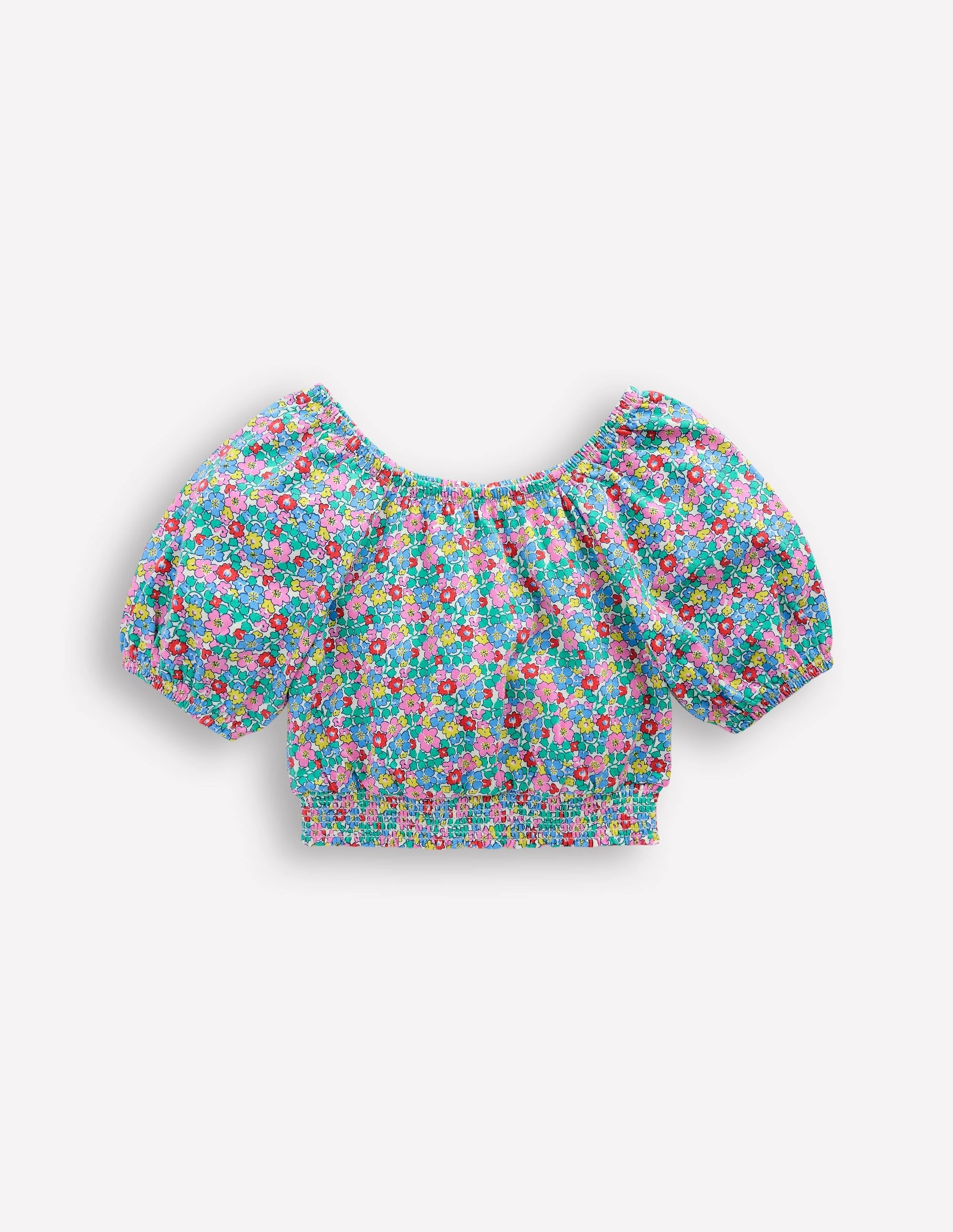 FrenchTerryTexture Bubble Top-Multi Flowerbed