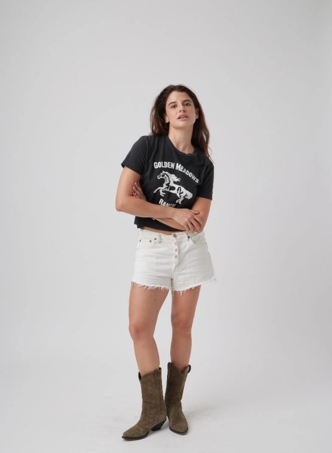 Quick Access Slit Soft Touch Blend GOLDEN MEADOWS TEE