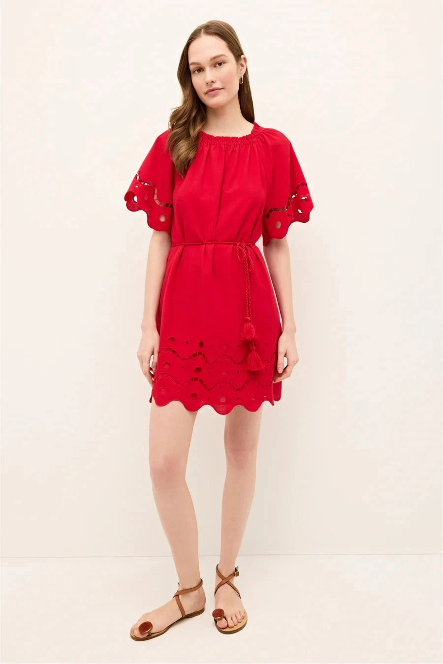 Tegan Dress Fresno Eyelet Clean Stitch Summer Fashion