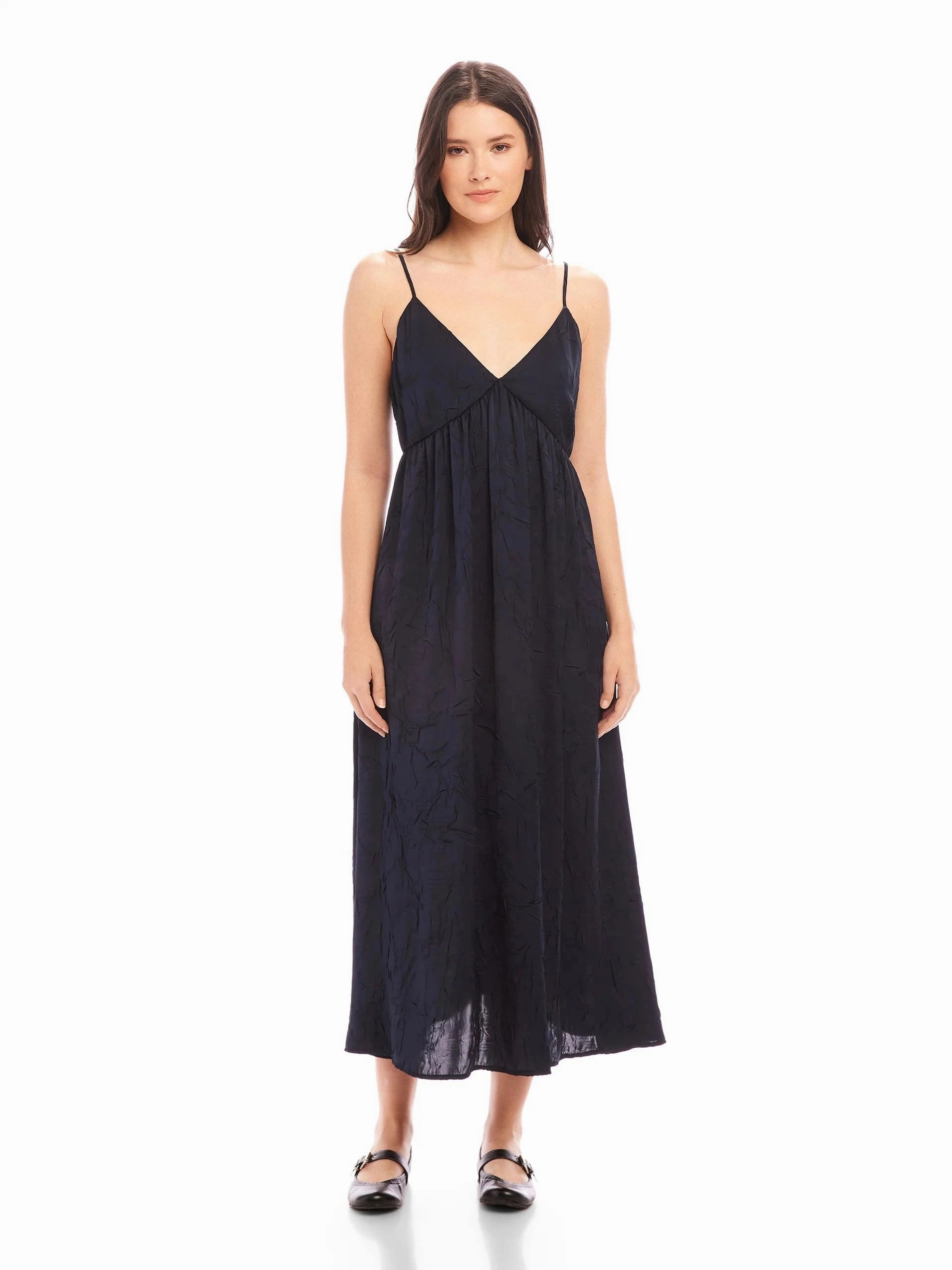 Leanna Midi Dress Navy Wedding-Guest